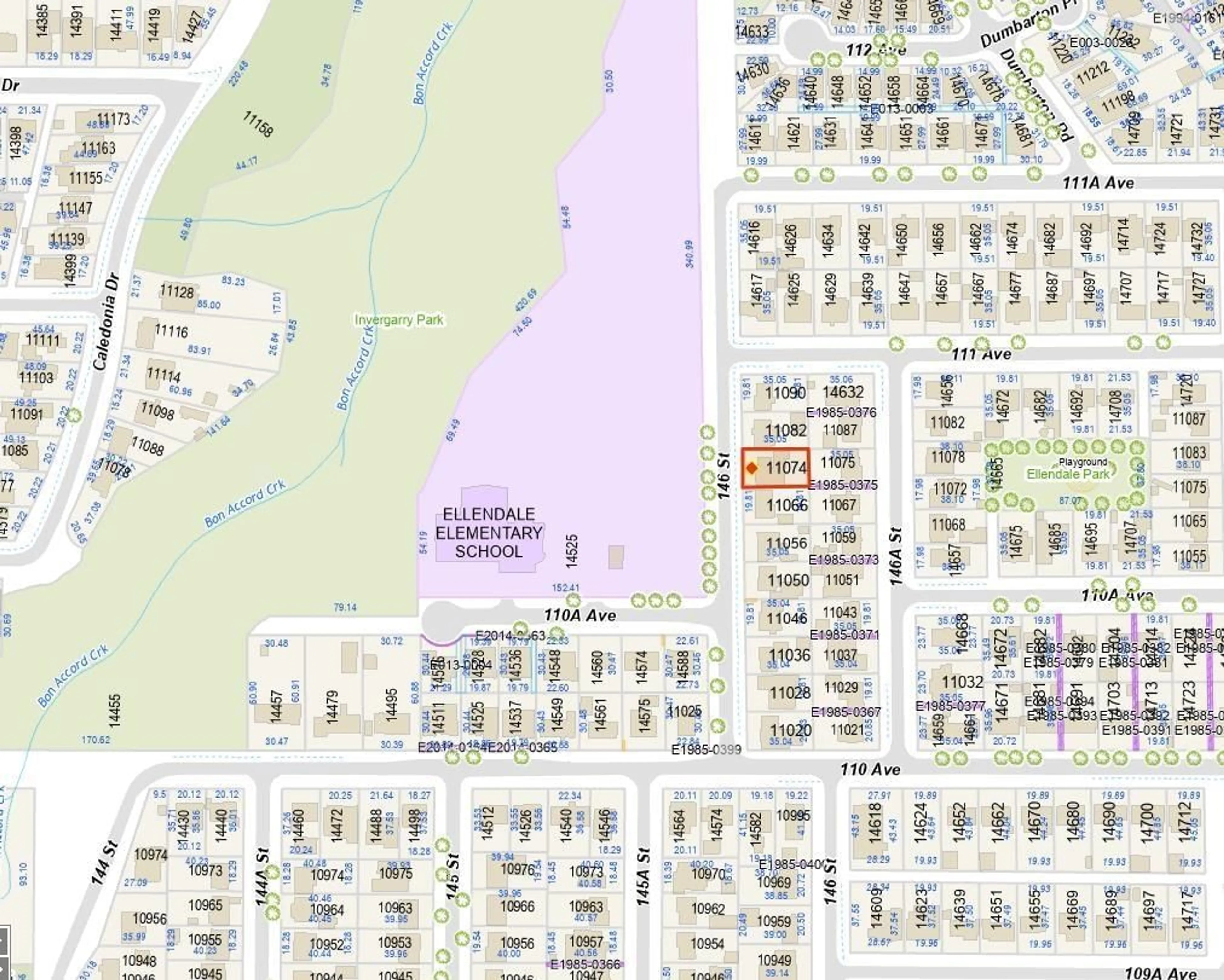 Picture of a map for 11074 146 STREET, Surrey British Columbia V3R3V1