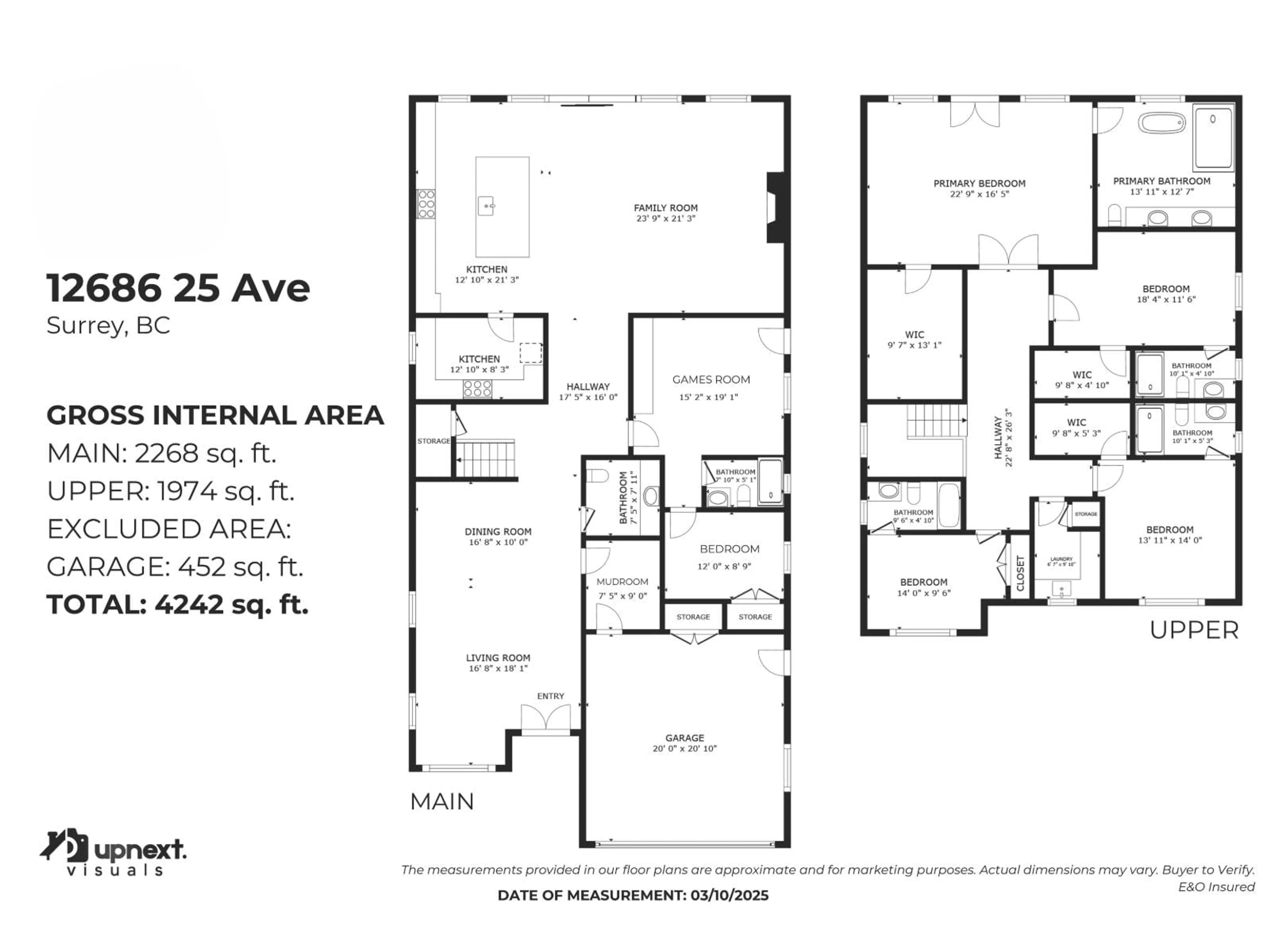 Floor plan for 12686 25 AVENUE, Surrey British Columbia V4A2K4