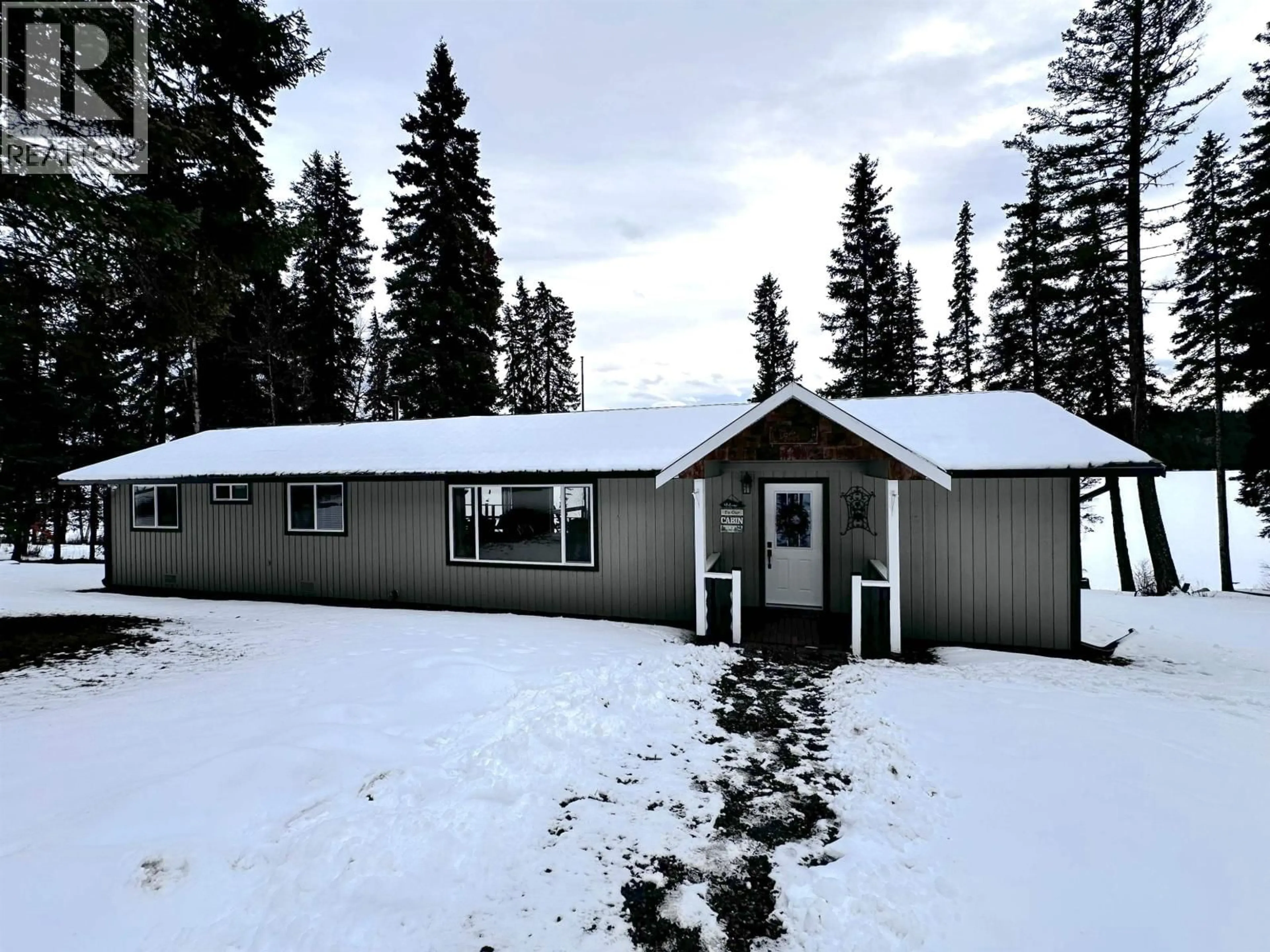 A pic from outside/outdoor area/front of a property/back of a property/a pic from drone, mountain view for 5780 TIMOTHY LAKE ROAD, 100 Mile House British Columbia V0K1T0