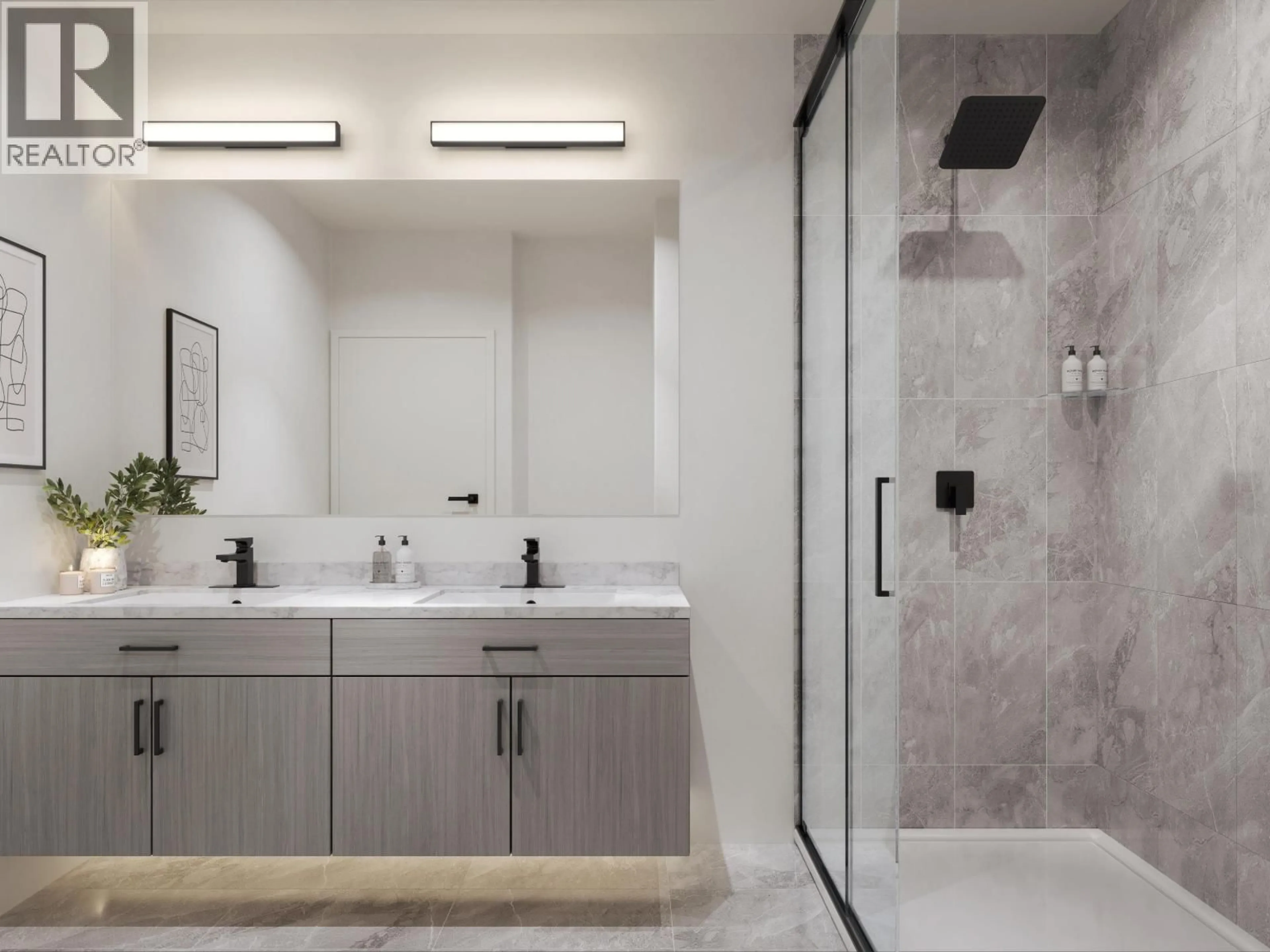 Contemporary bathroom, ceramic/tile floor for 103 - 586 THOMPSON AVENUE, Coquitlam British Columbia V0V0V0