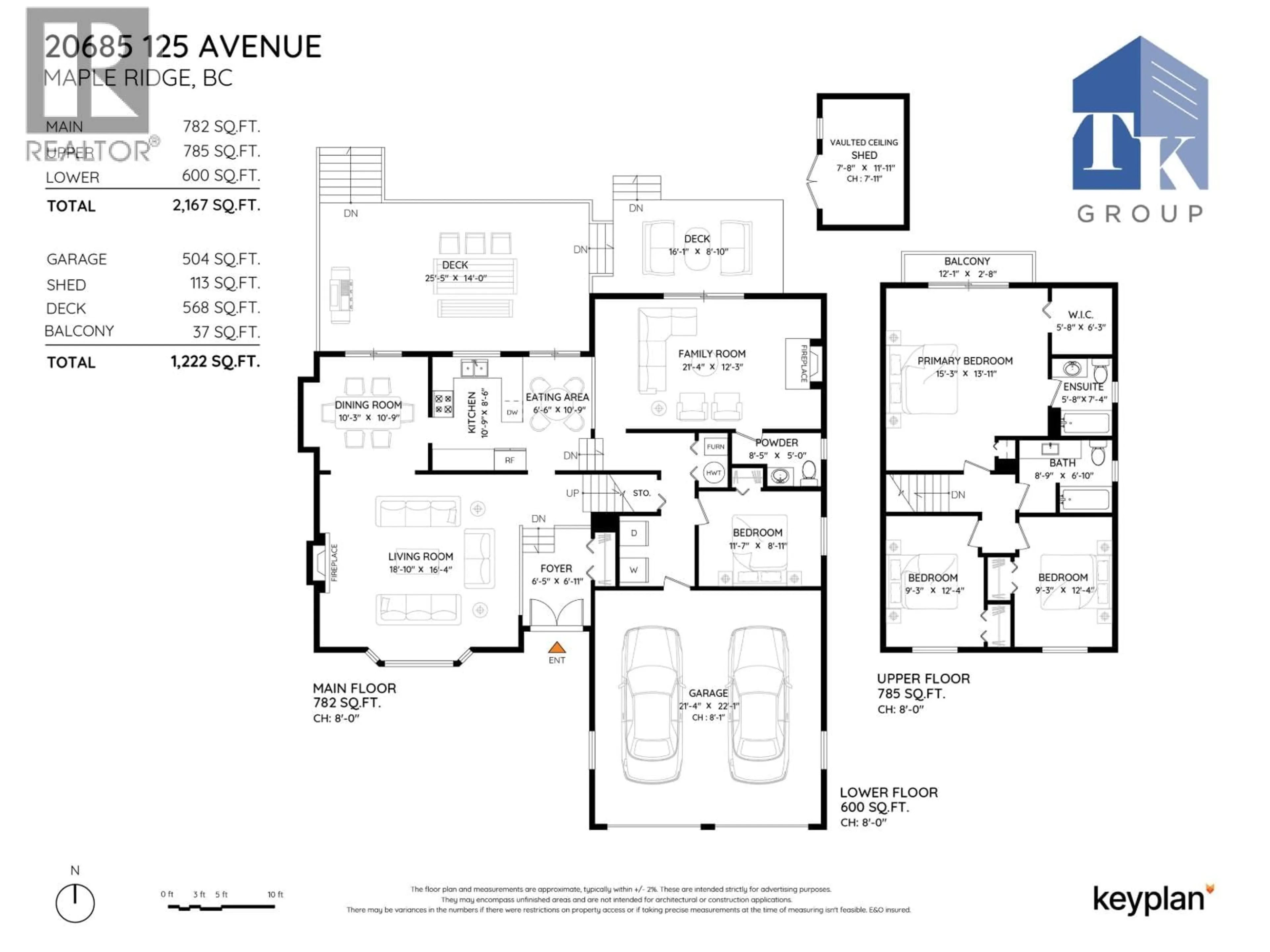 Floor plan for 20685 125 AVENUE, Maple Ridge British Columbia V2X8N9