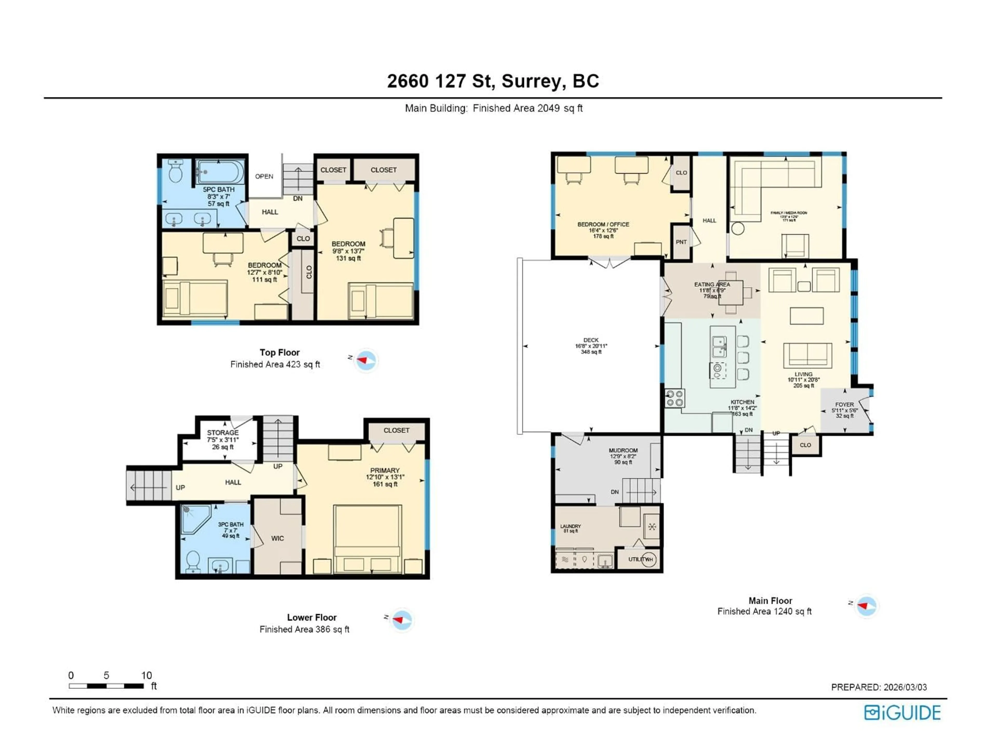 Floor plan for 2660 127 STREET, Surrey British Columbia V4A3S2