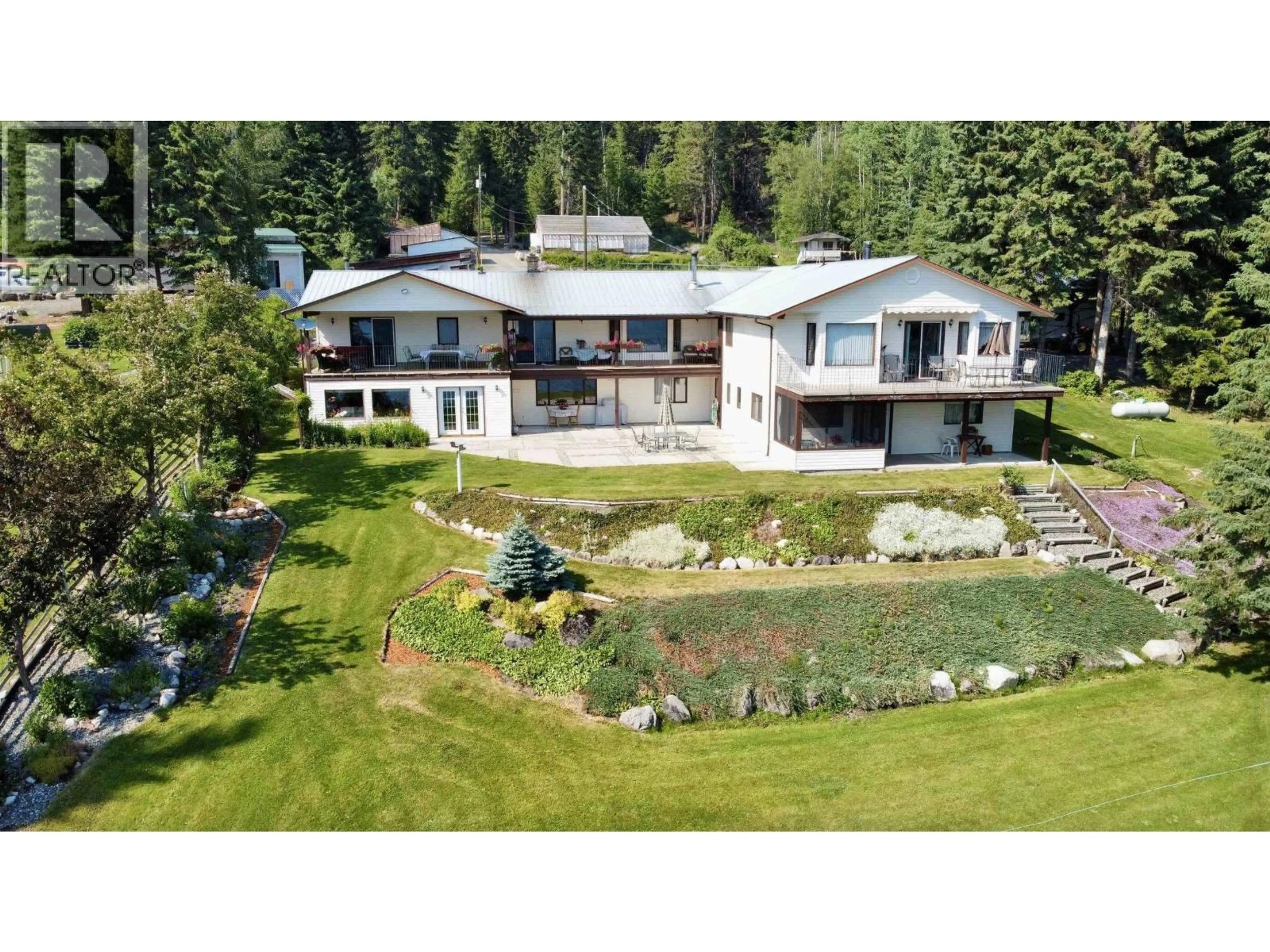 A pic from outside/outdoor area/front of a property/back of a property/a pic from drone, mountain view for 5790 TIMOTHY LAKE ROAD, Lac La Hache British Columbia V0K1T0