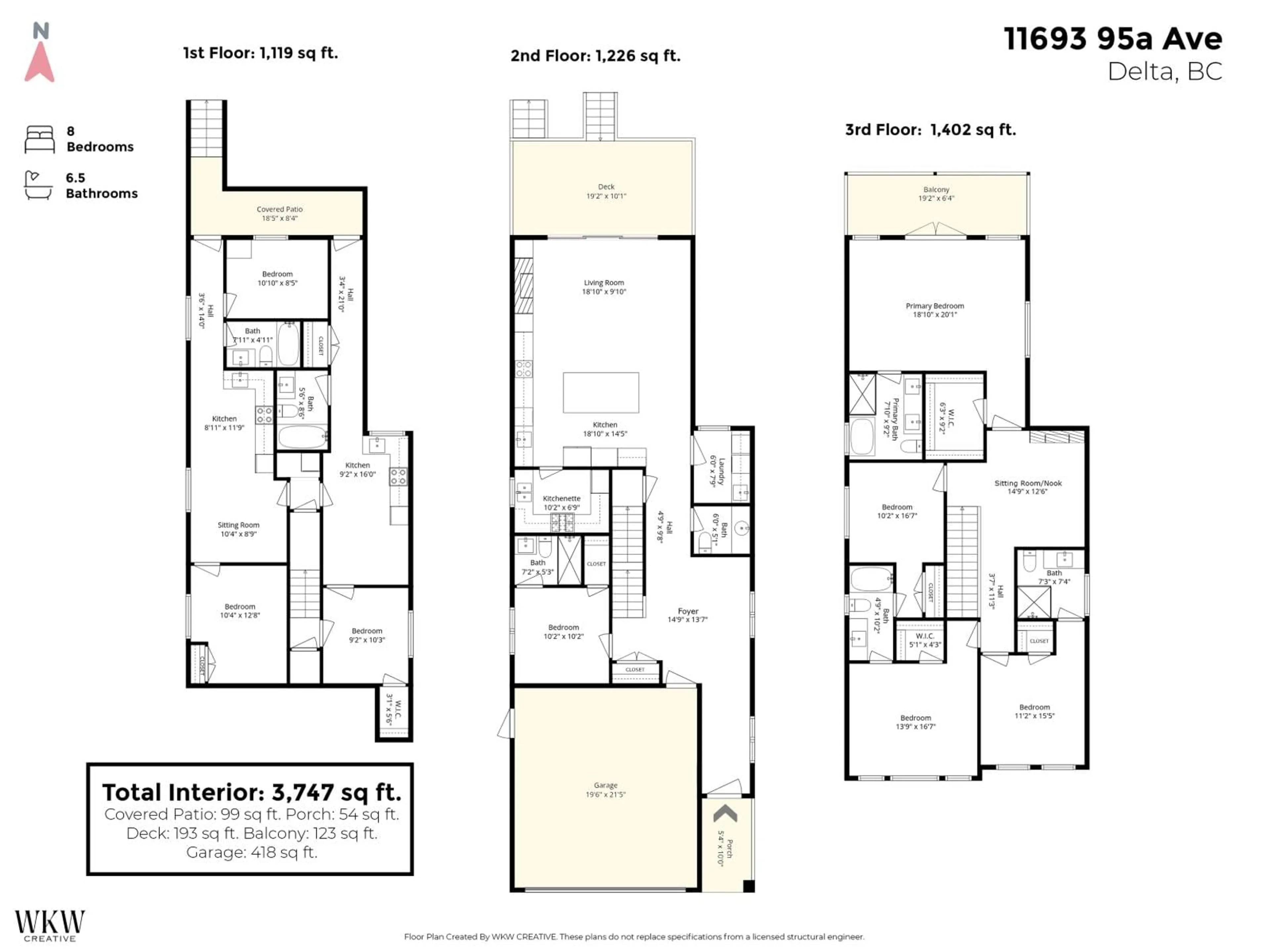 Floor plan for 11693 95A AVENUE, Delta British Columbia V4C7P6