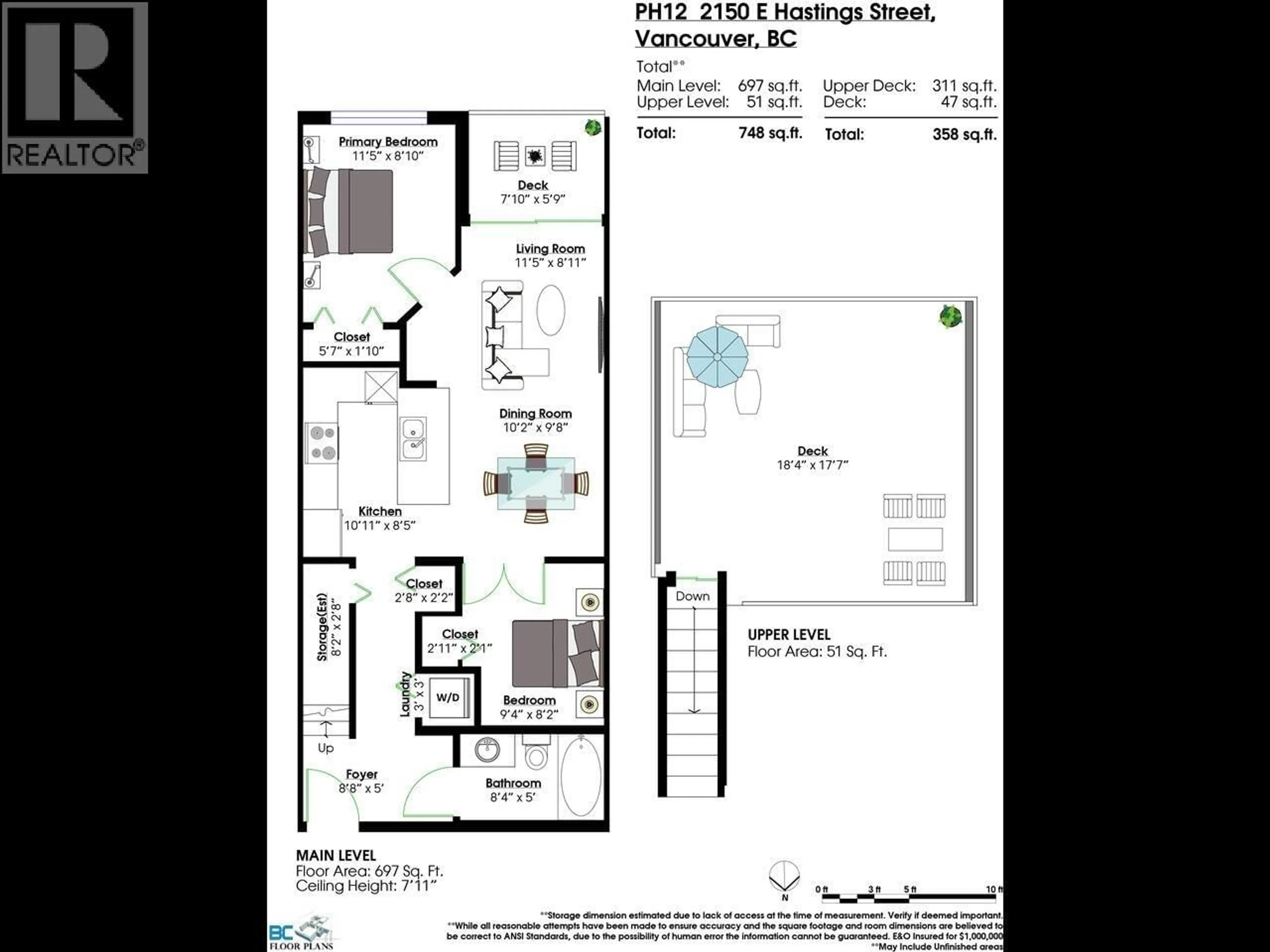 Floor plan for PH12 - 2150 E HASTINGS STREET, Vancouver British Columbia V5L0A5