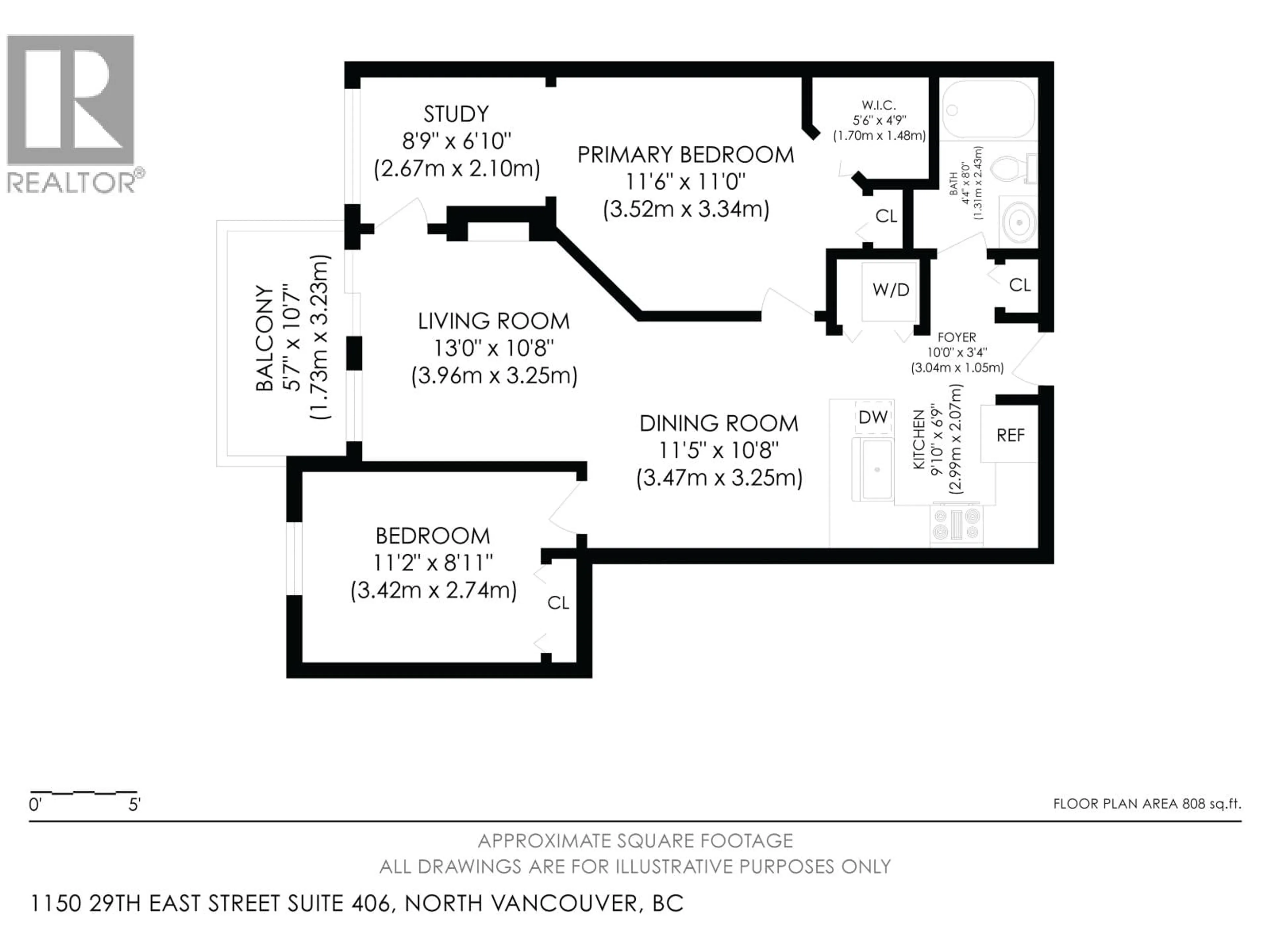 Floor plan for 406 - 1150 29TH STREET, North Vancouver British Columbia V7K3E2