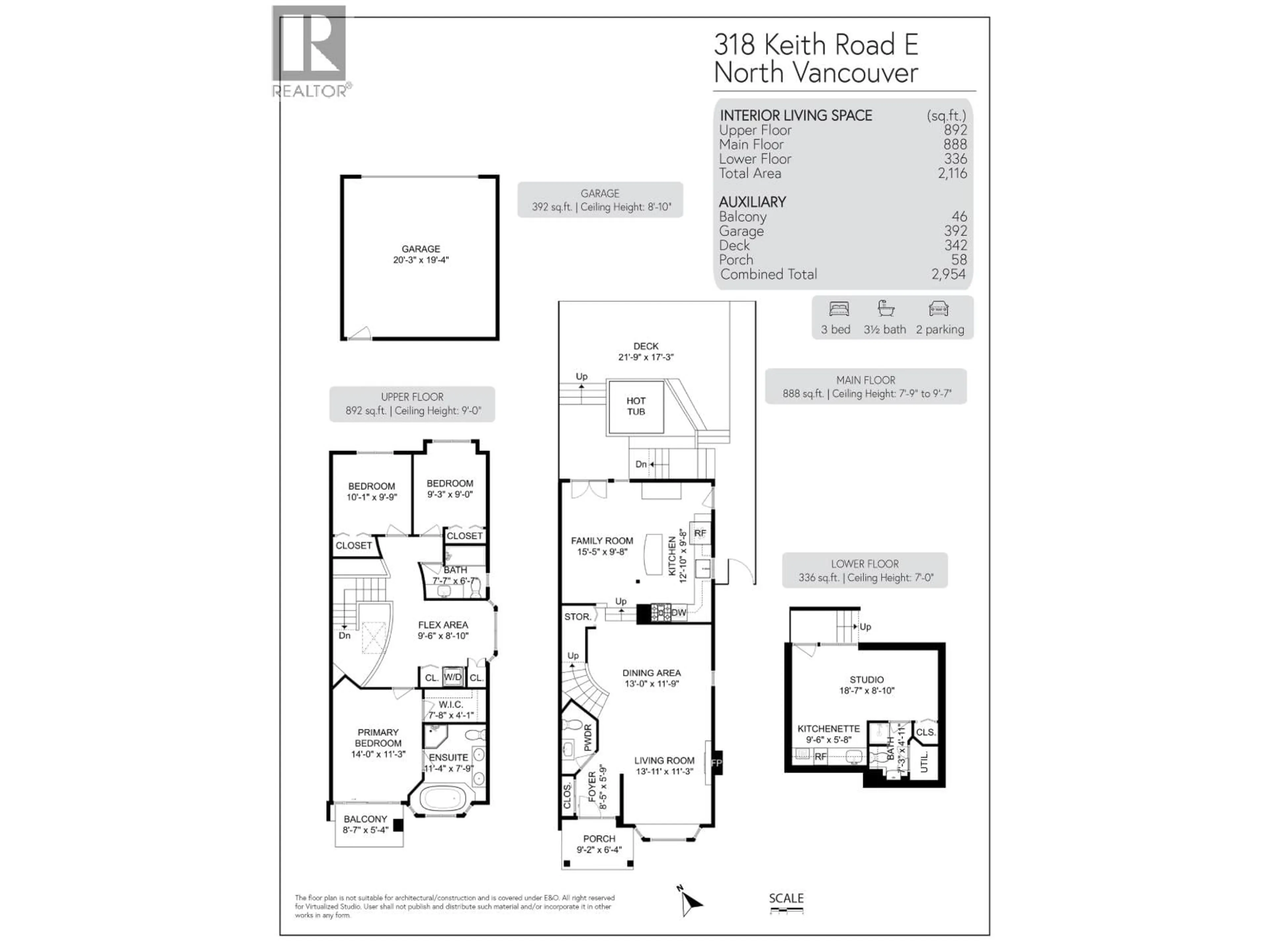 Floor plan for 318 KEITH ROAD, North Vancouver British Columbia V7L1V7