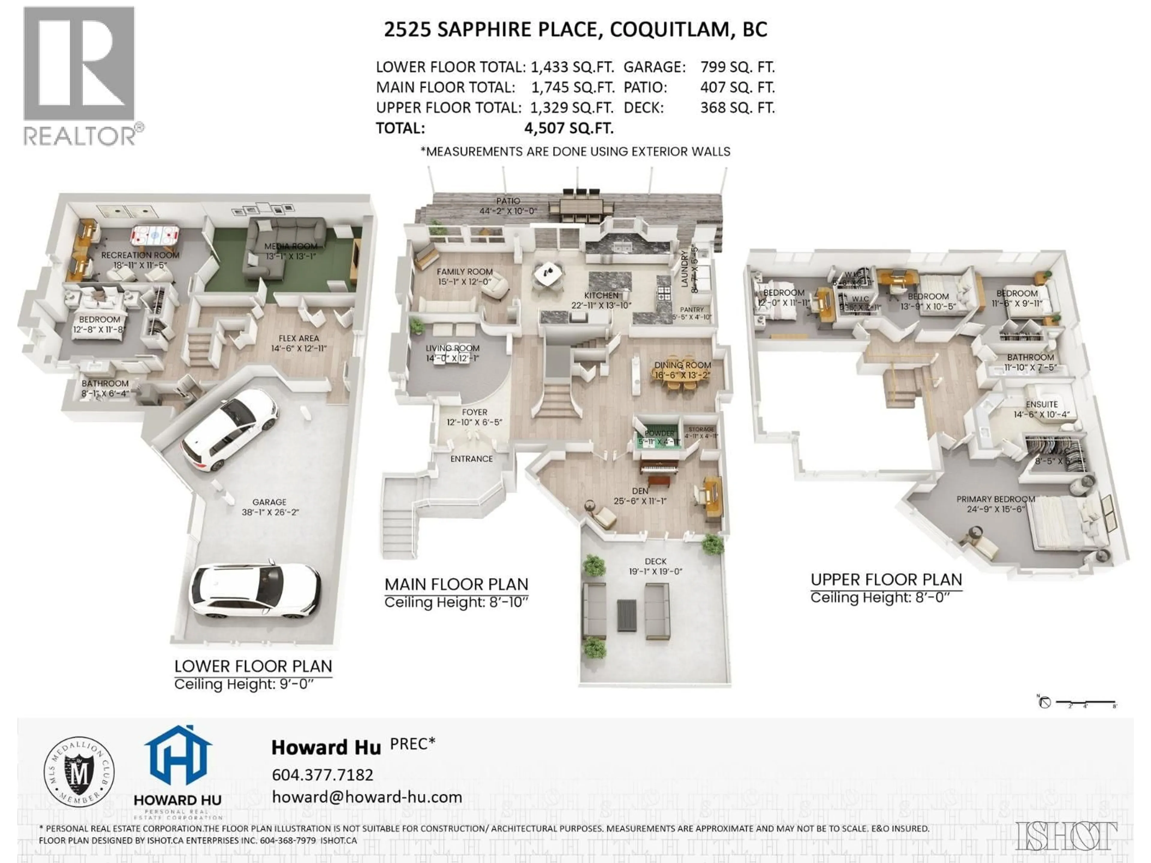 Floor plan for 2525 SAPPHIRE PLACE, Coquitlam British Columbia V3E2Z1