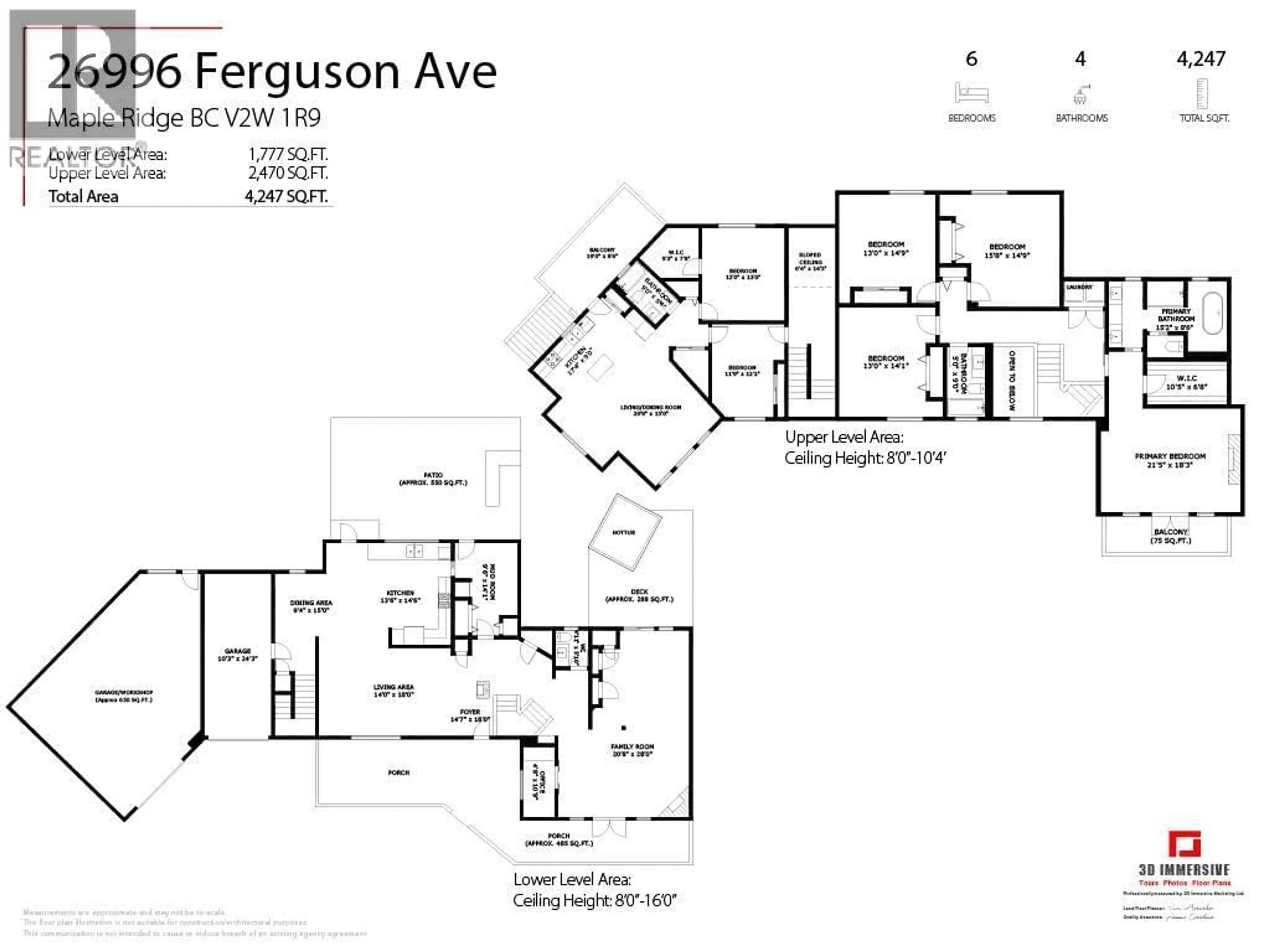 Floor plan for 26996 FERGUSON AVENUE, Maple Ridge British Columbia V2W1R9
