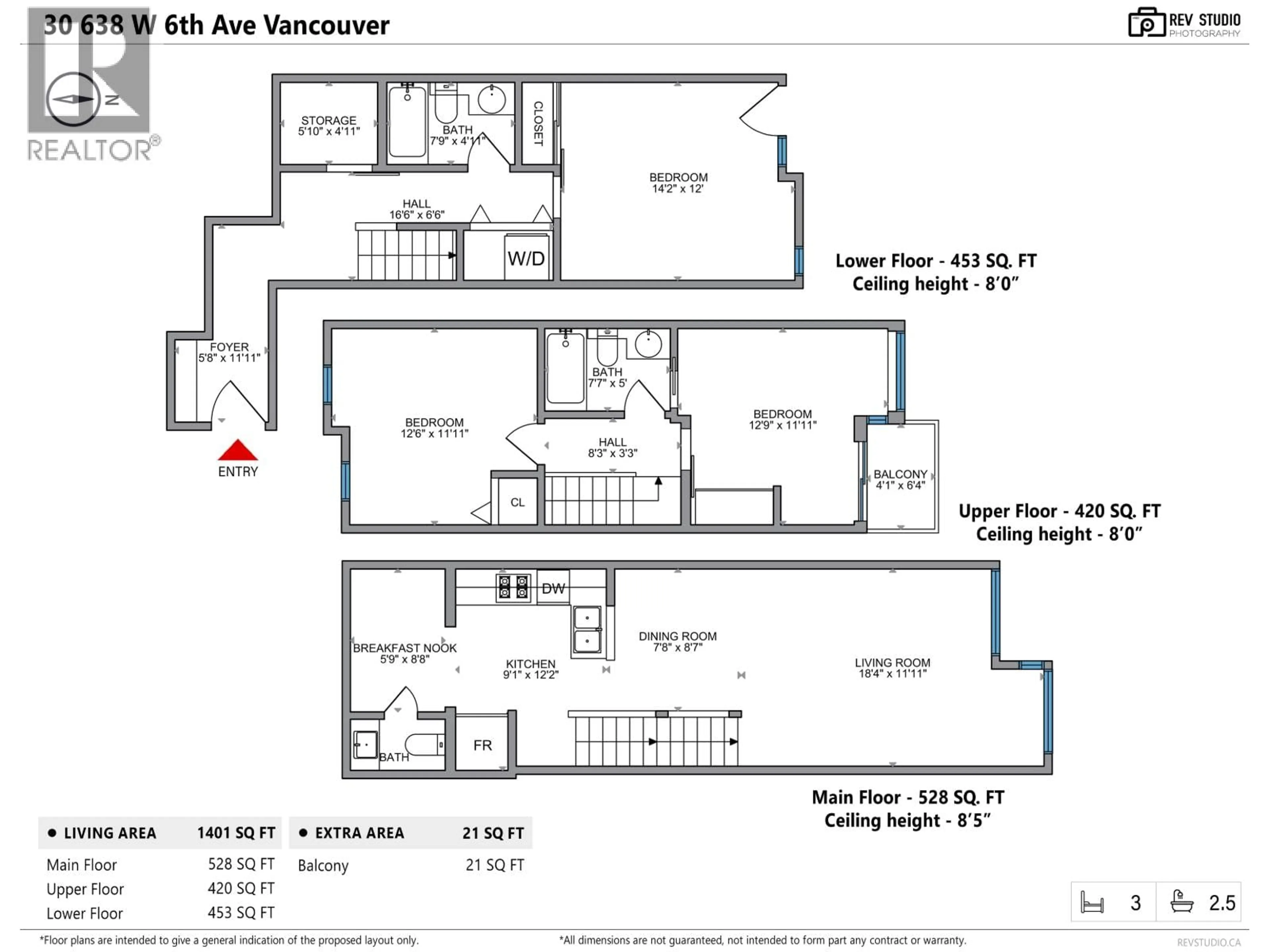 Floor plan for 30 - 638 6TH AVENUE, Vancouver British Columbia V5Z1A3