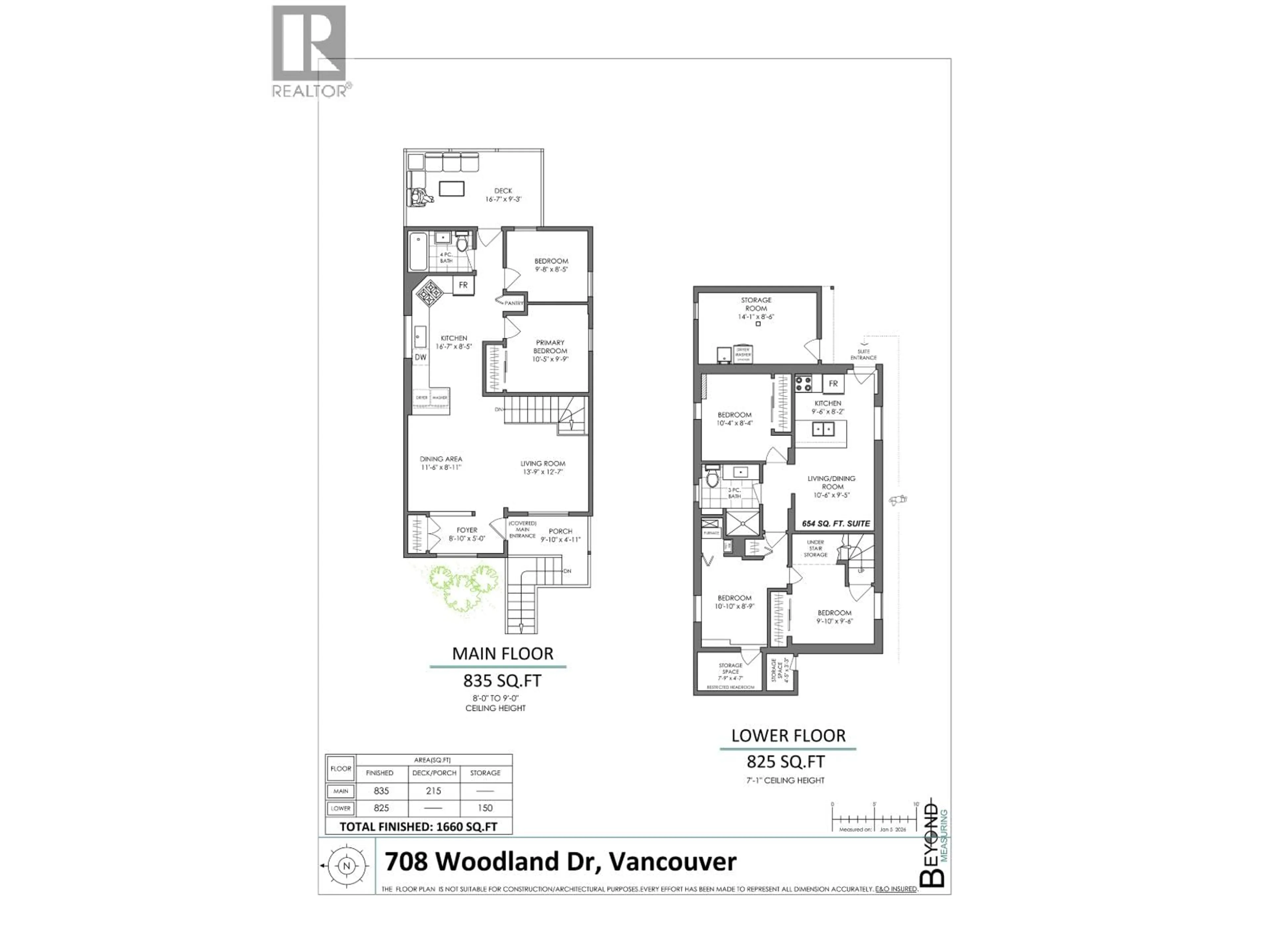 Floor plan for 708 WOODLAND DRIVE, Vancouver British Columbia V5L3R3