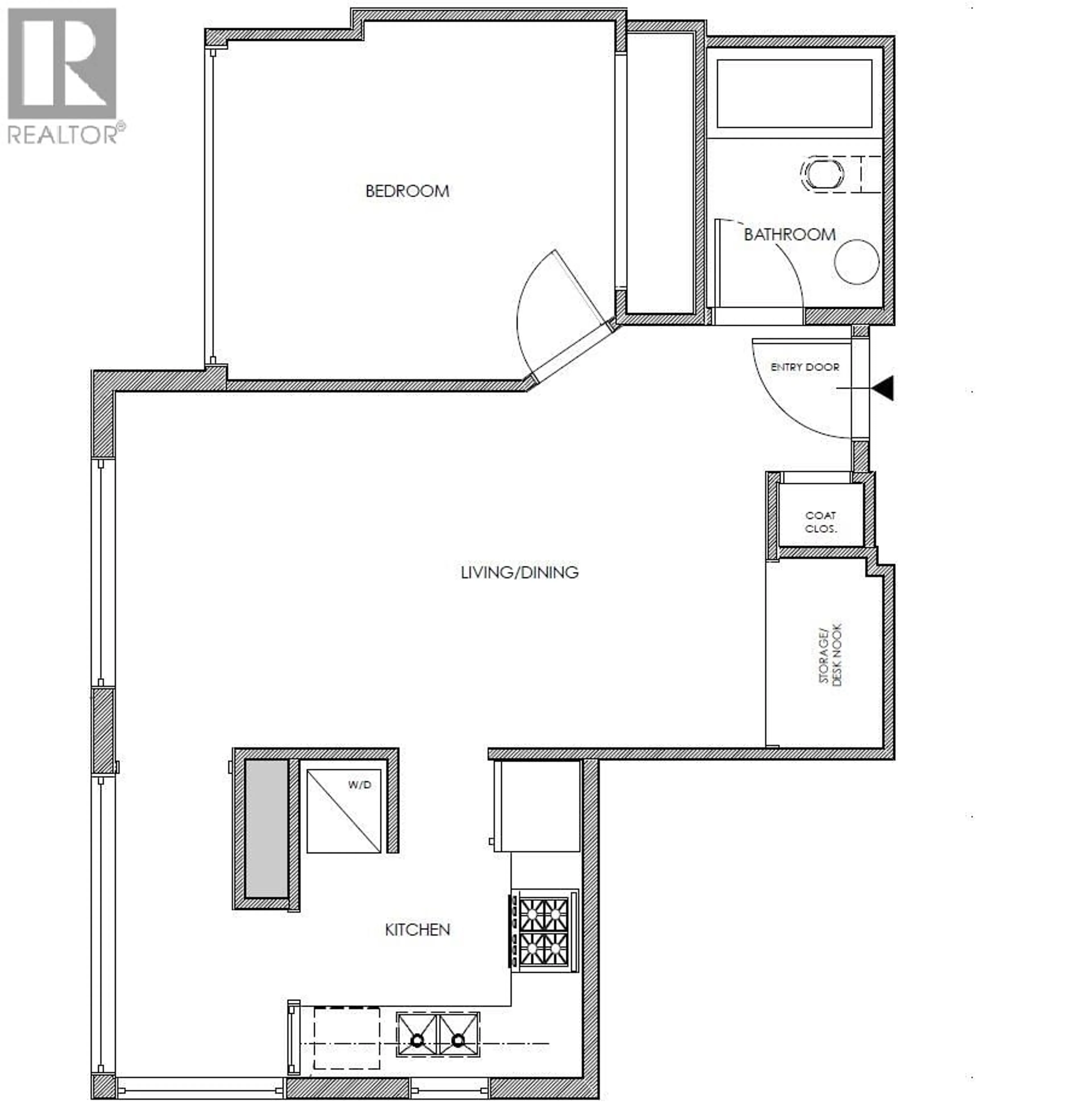 Floor plan for 707 - 1166 MELVILLE STREET, Vancouver British Columbia V6E4P5