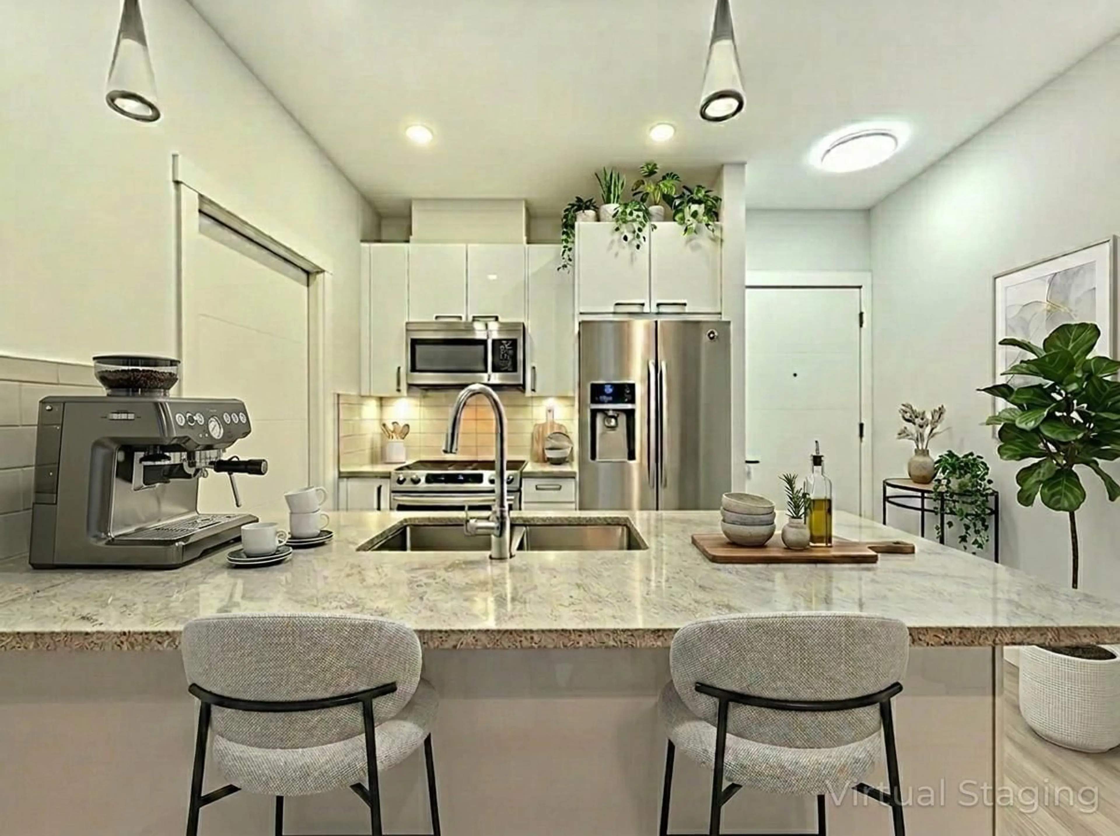 Open concept kitchen, ceramic/tile floor for 508 - 20696 EASTLEIGH CRESCENT, Langley British Columbia V3A4C4