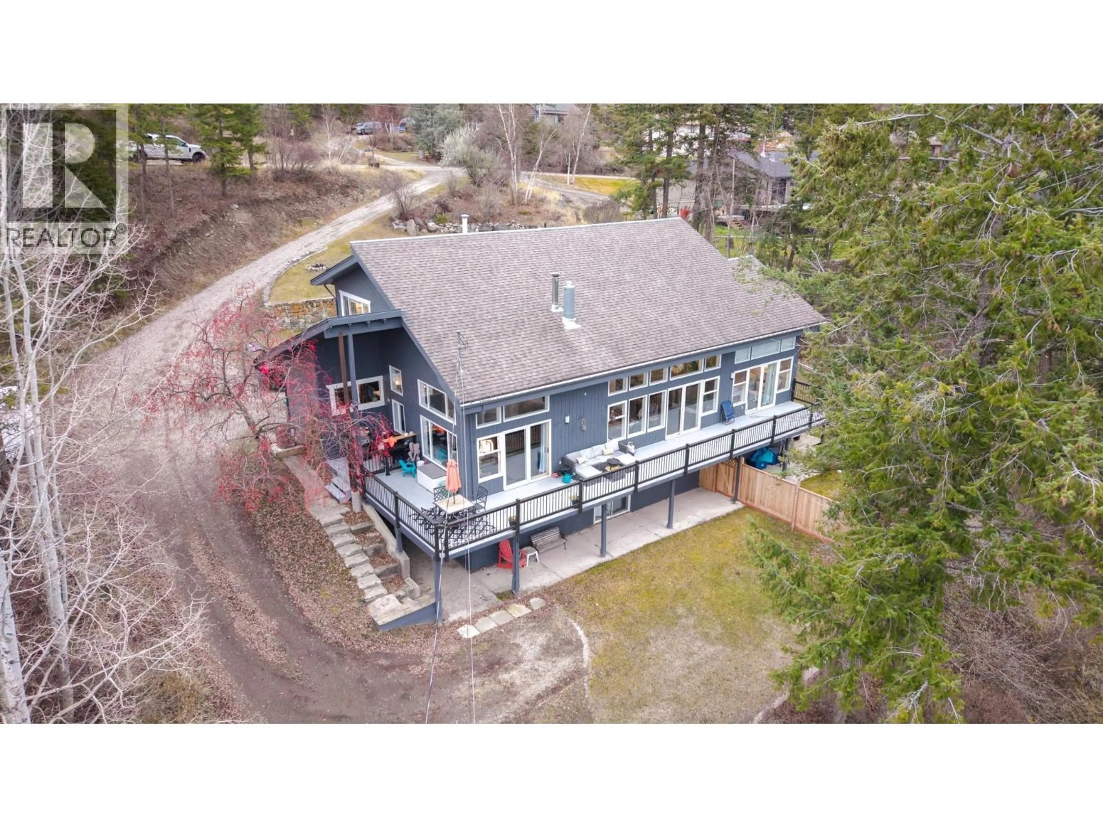A pic from outside/outdoor area/front of a property/back of a property/a pic from drone, building for 2124 SOUTH LAKESIDE DRIVE, Williams Lake British Columbia V2G5G4