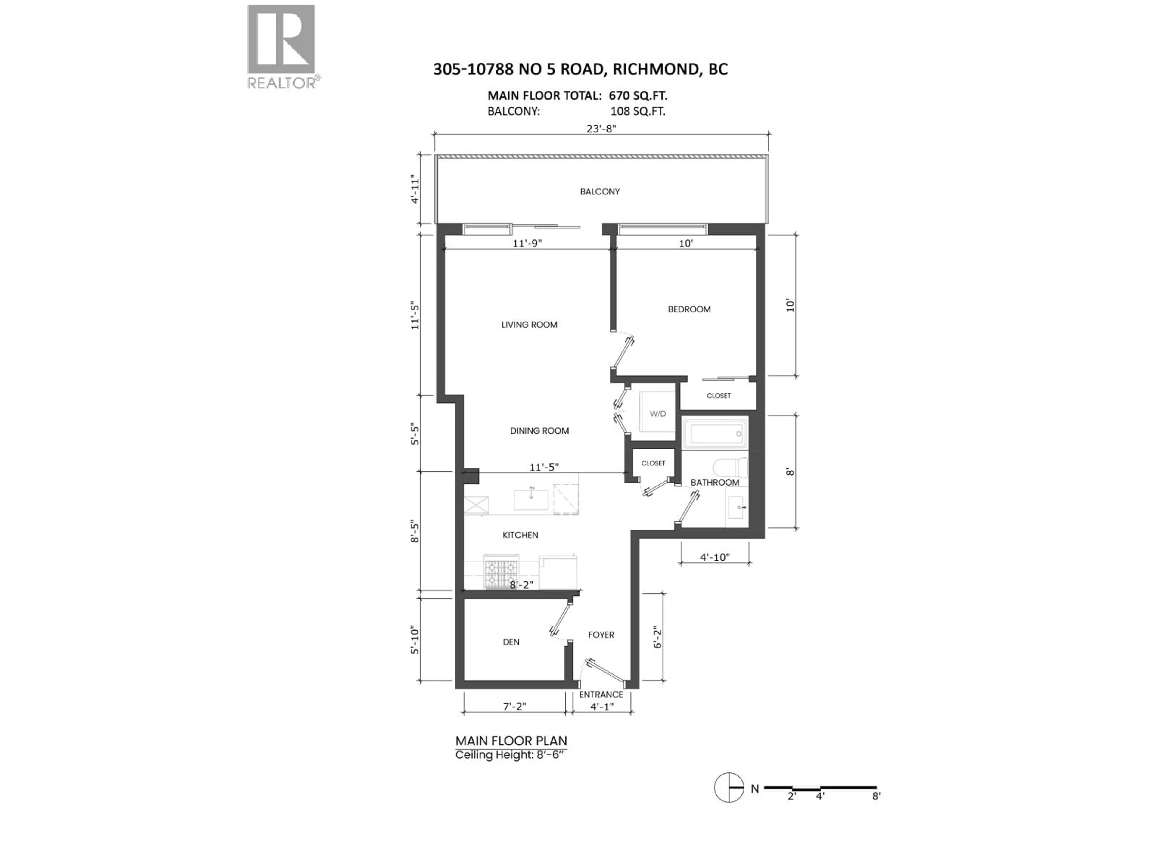Floor plan for 305 - 10788 NO. 5 ROAD, Richmond British Columbia V6W0B7