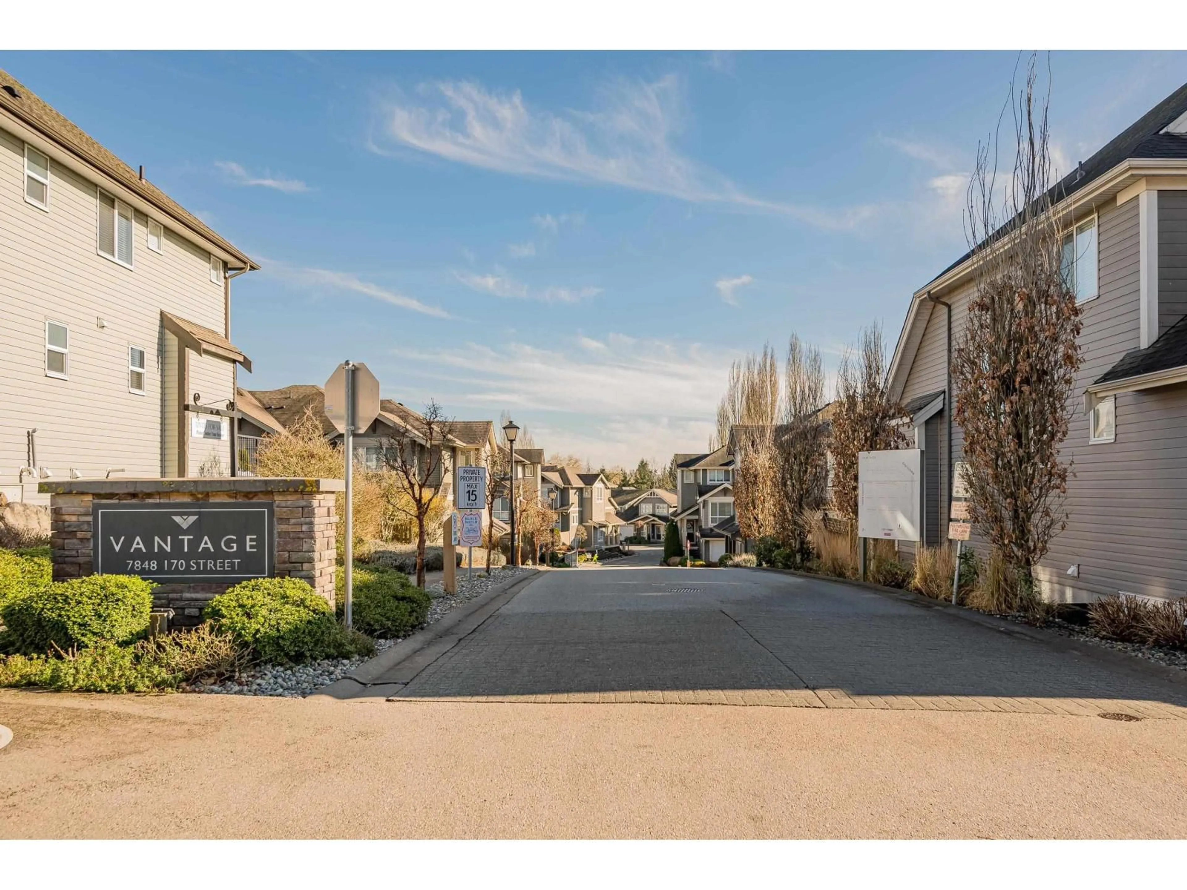 A pic from outside/outdoor area/front of a property/back of a property/a pic from drone, street for 18 - 7848 170 STREET, Surrey British Columbia V4N6M4