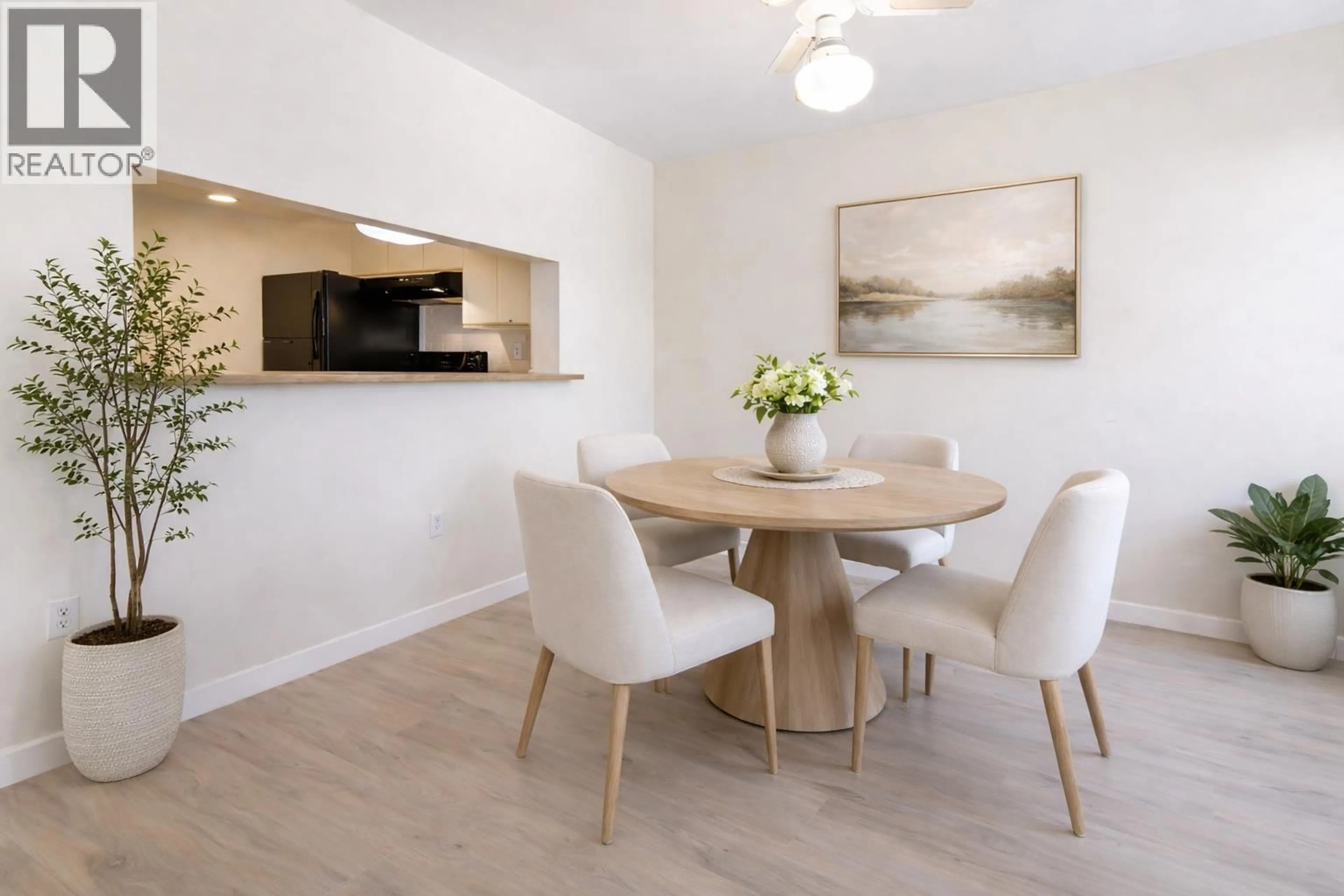 Dining room, wood/laminate floor for 313 - 7435 MOFFATT ROAD, Richmond British Columbia V6Y1X9