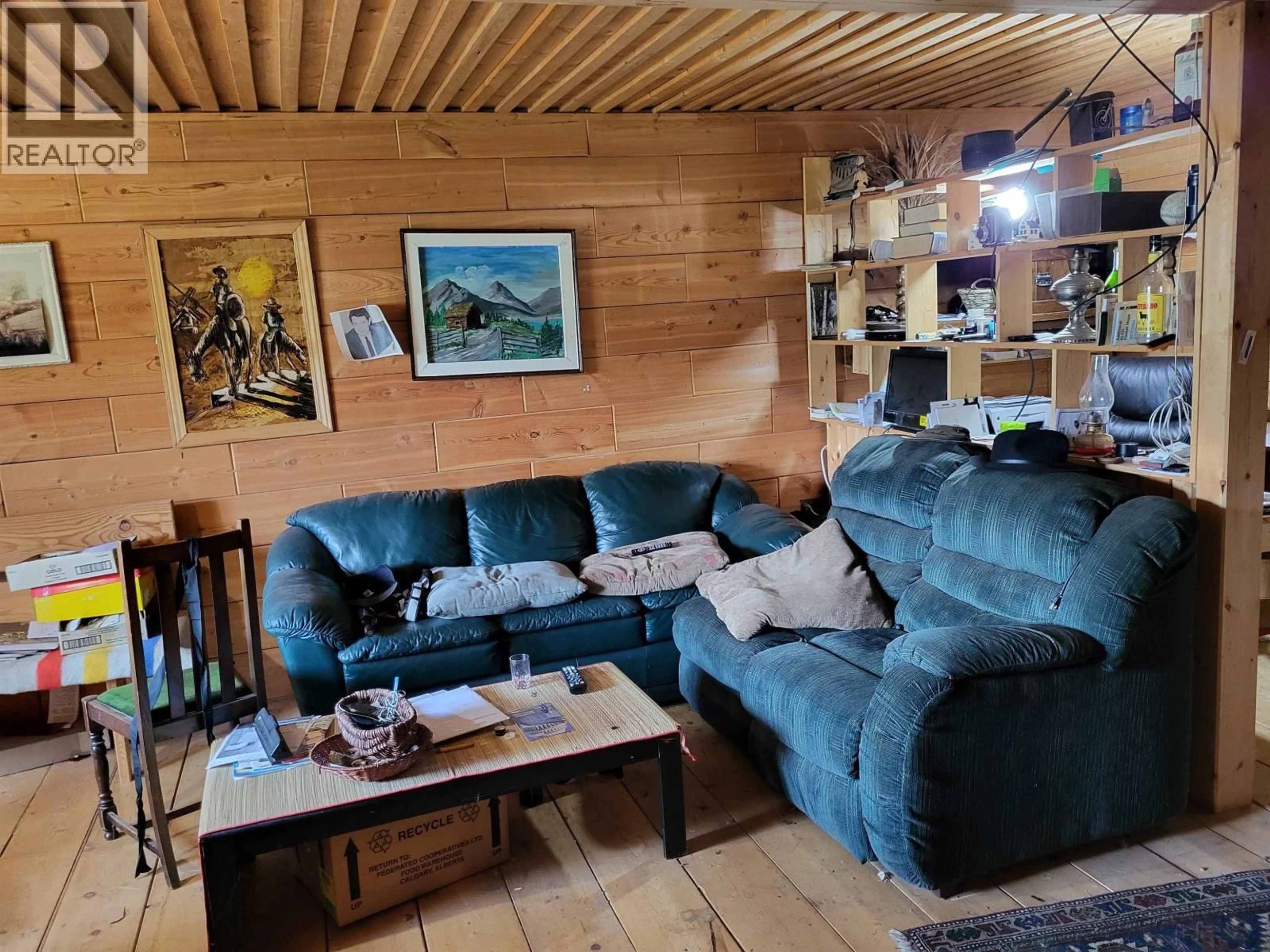 Living room with furniture, wood/laminate floor for 2840 FRANCOIS LAKE ROAD, Fraser Lake British Columbia V0J1S0