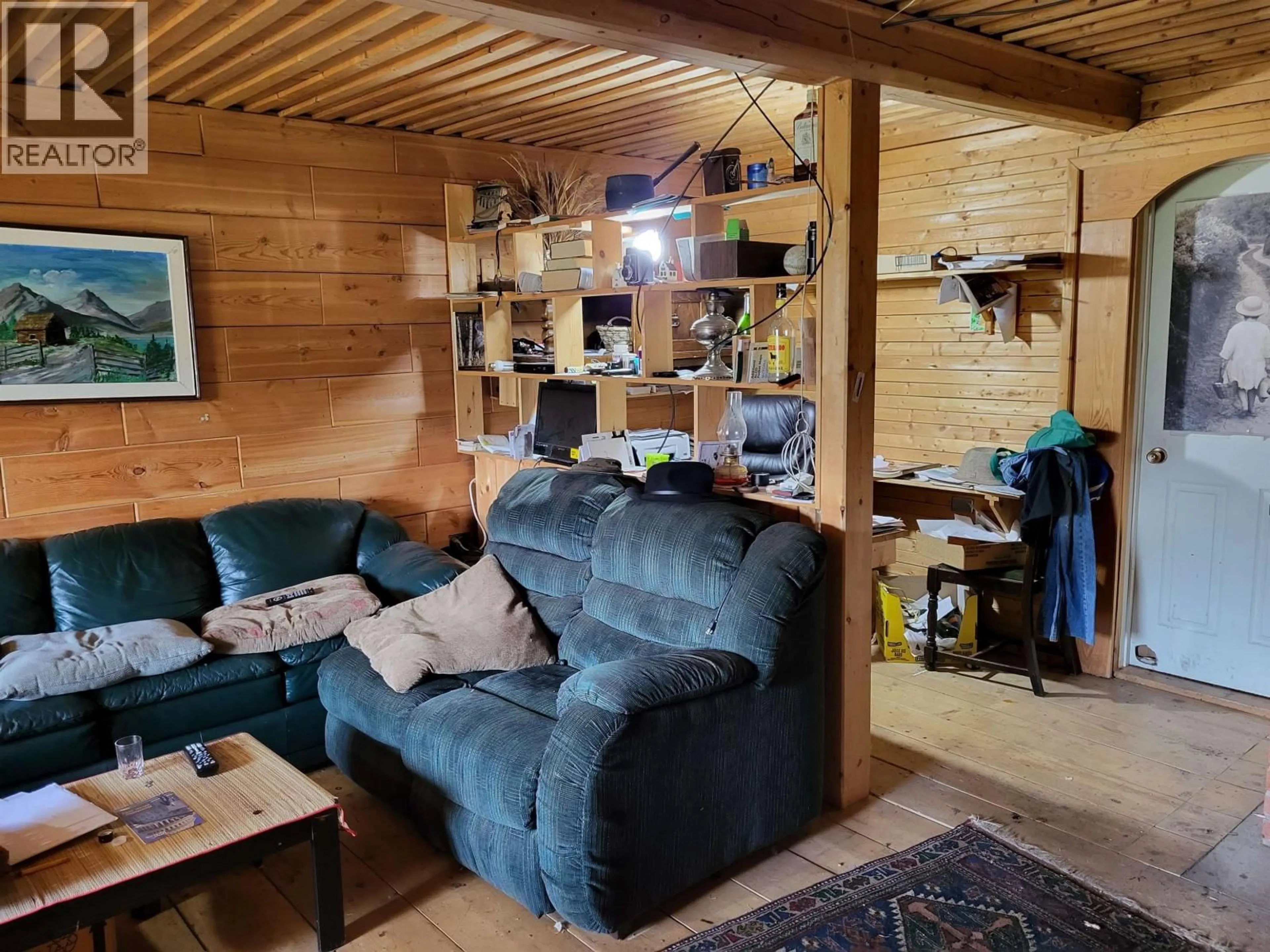 Living room with furniture, wood/laminate floor for 2840 FRANCOIS LAKE ROAD, Fraser Lake British Columbia V0J1S0