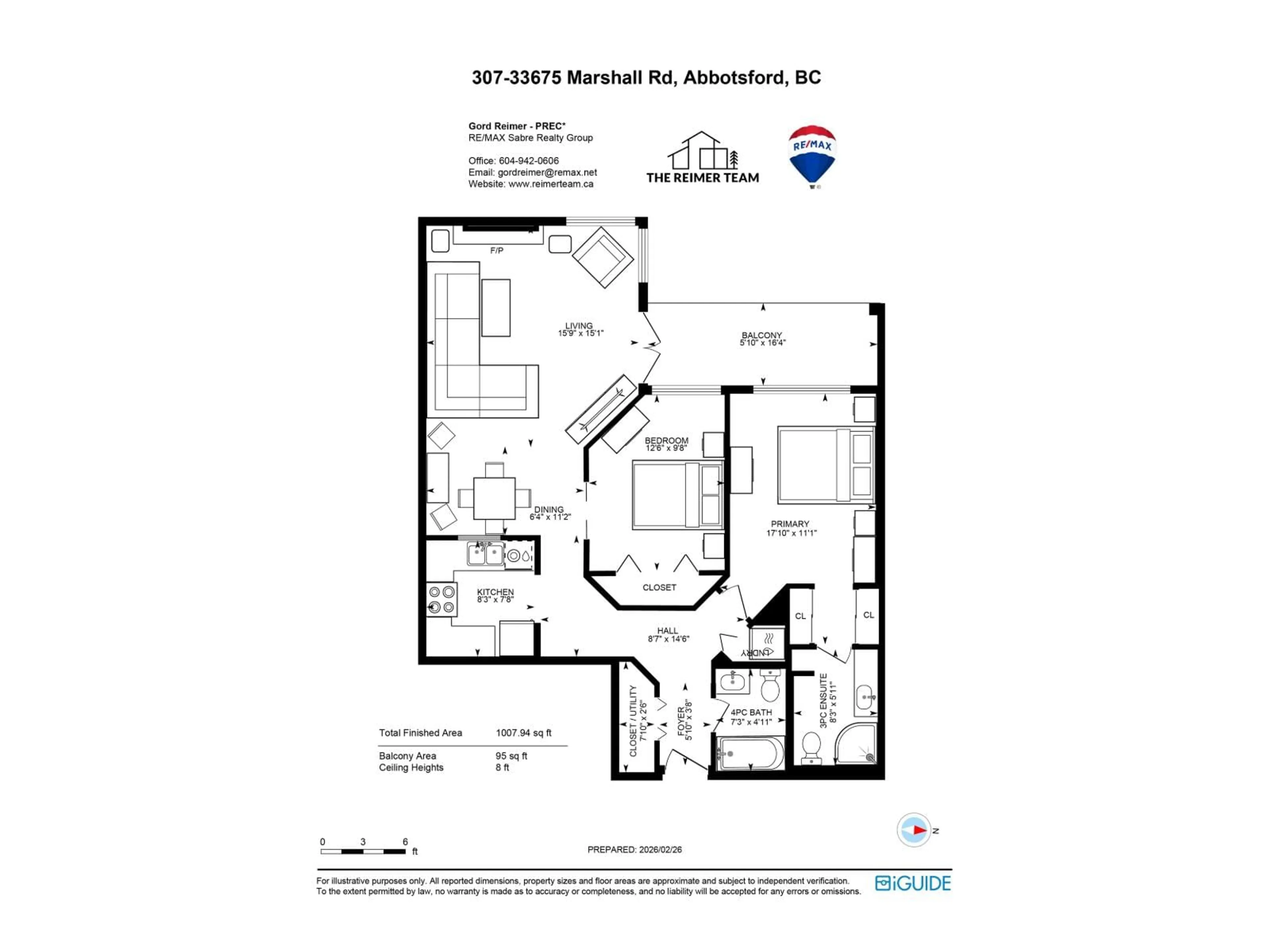 Floor plan for 307 - 33675 MARSHALL ROAD, Abbotsford British Columbia V2S1L4