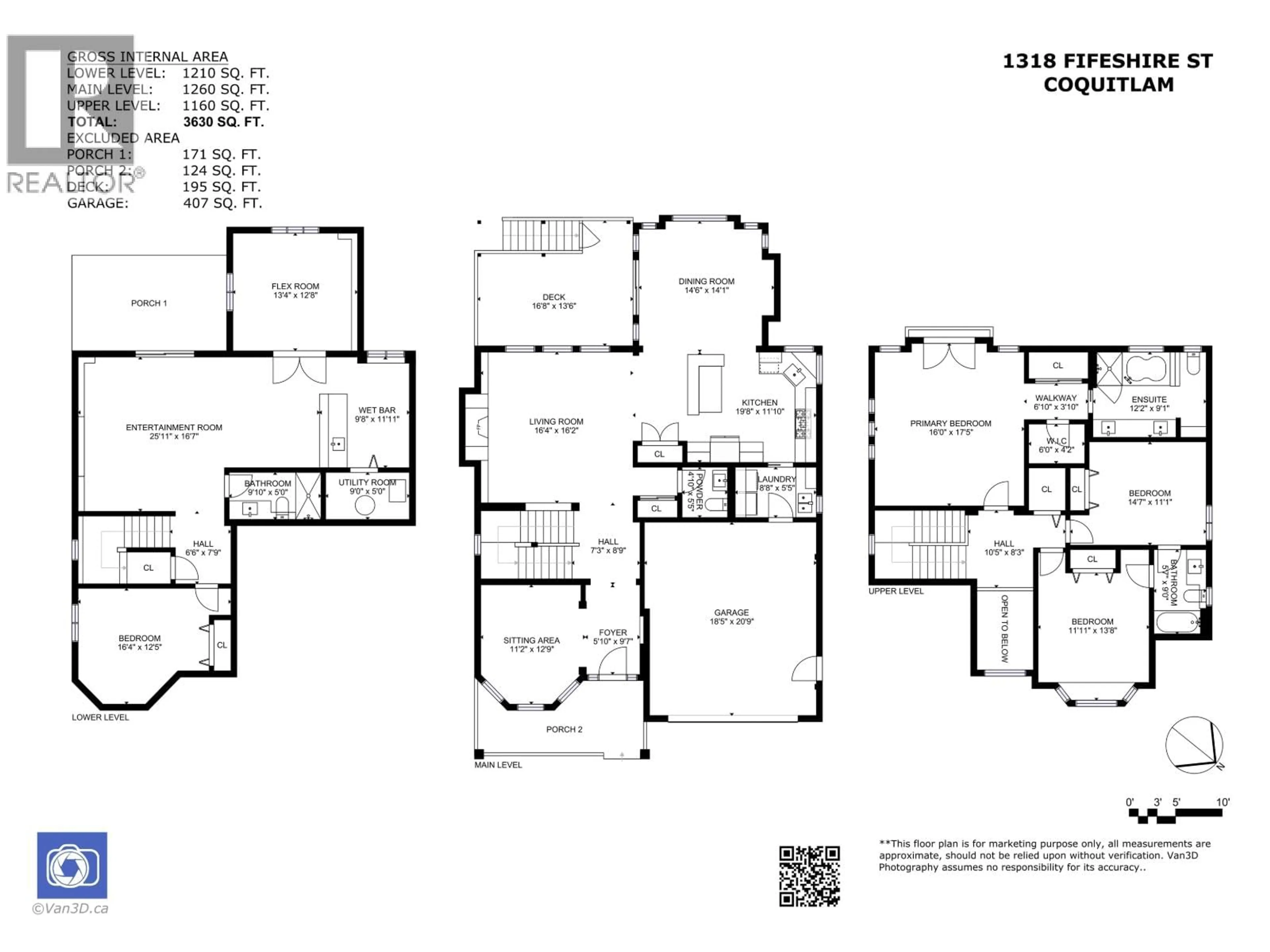Floor plan for 1318 FIFESHIRE STREET, Coquitlam British Columbia V3E0C8