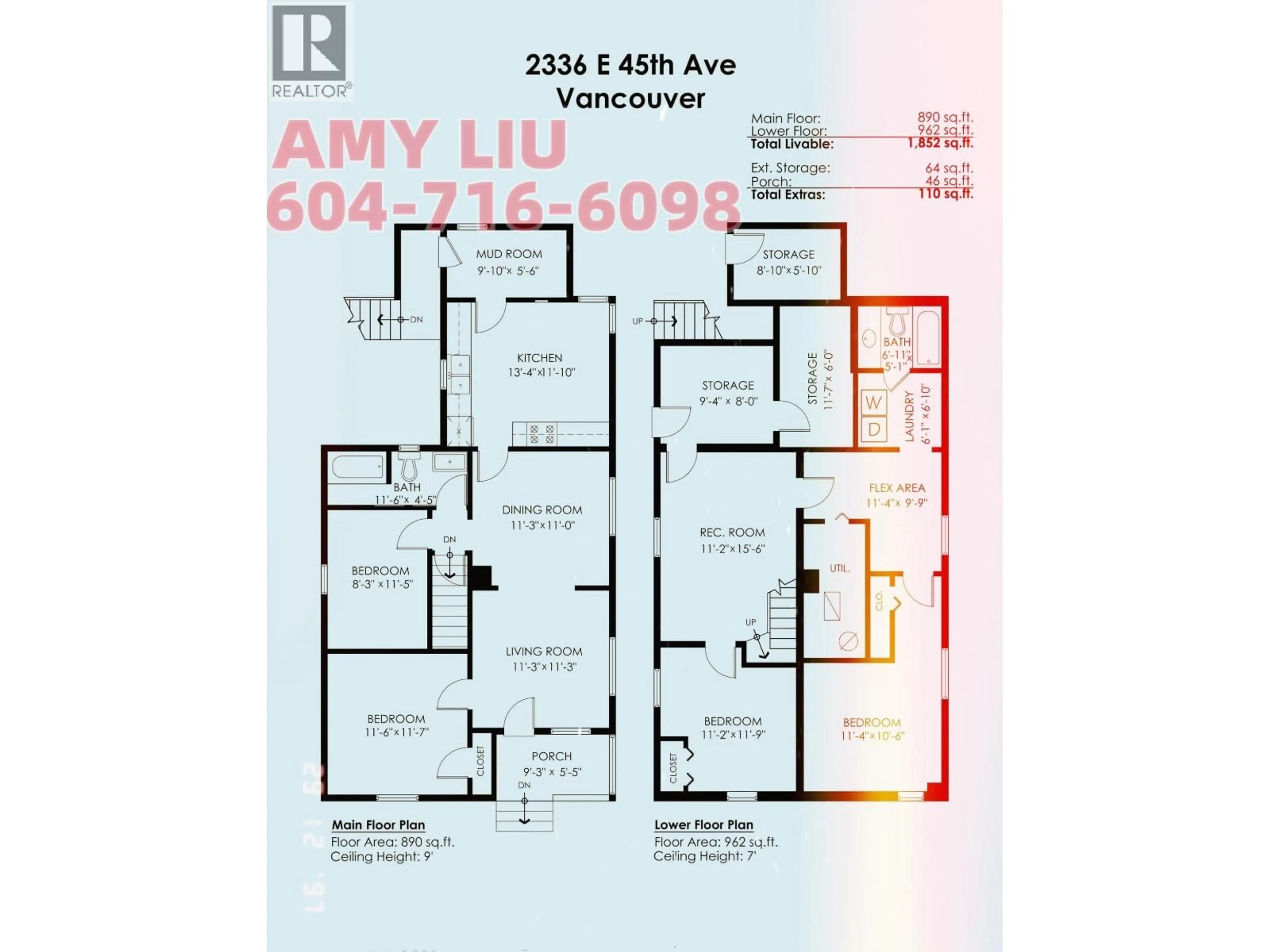 Floor plan for 2336 45TH AVENUE, Vancouver British Columbia V5R3B5