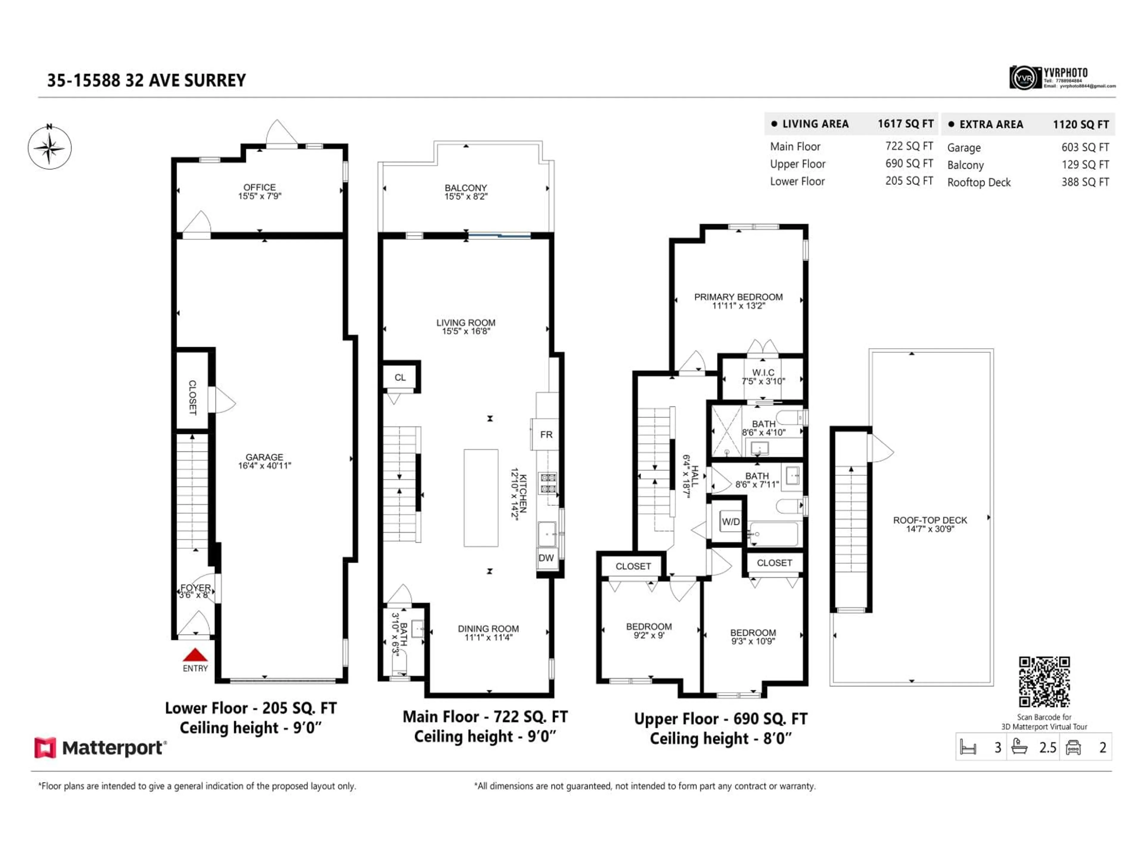 Floor plan for 35 - 15588 32 AVENUE, Surrey British Columbia V3Z0G3