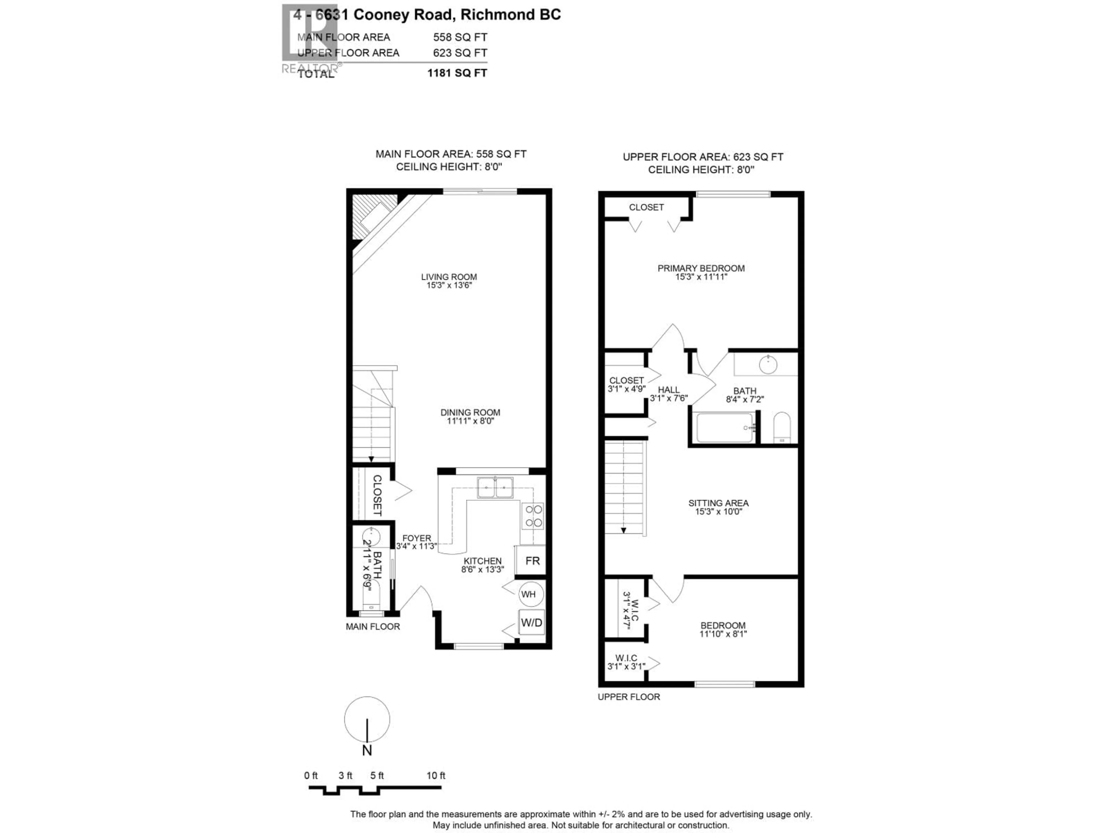 Floor plan for 4 - 6631 COONEY ROAD, Richmond British Columbia V6Y3T2