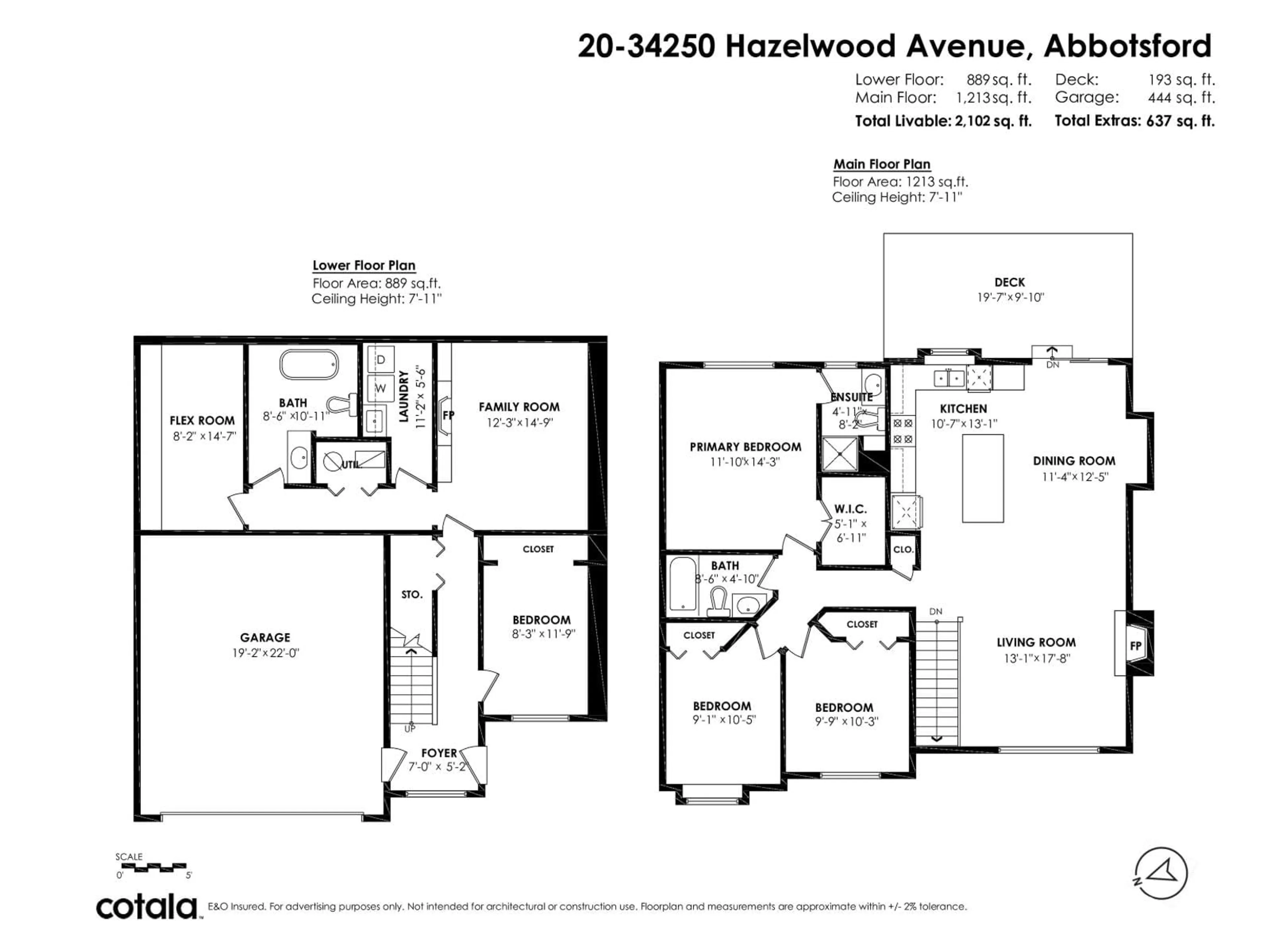 Floor plan for 20 - 34250 HAZELWOOD AVENUE, Abbotsford British Columbia V2S7L4