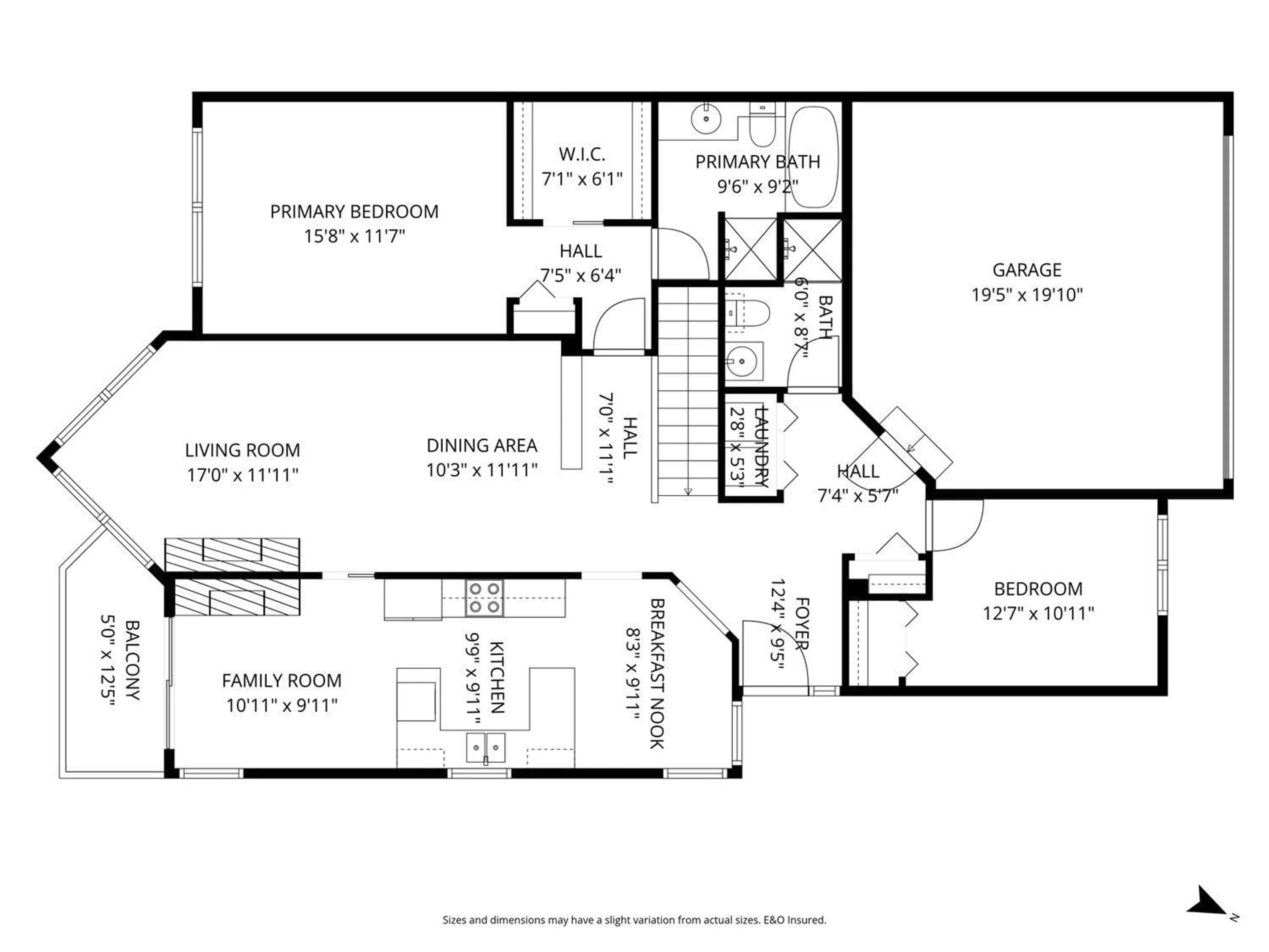 Floor plan for 11 - 3354 HORN STREET, Abbotsford British Columbia V2S7L3