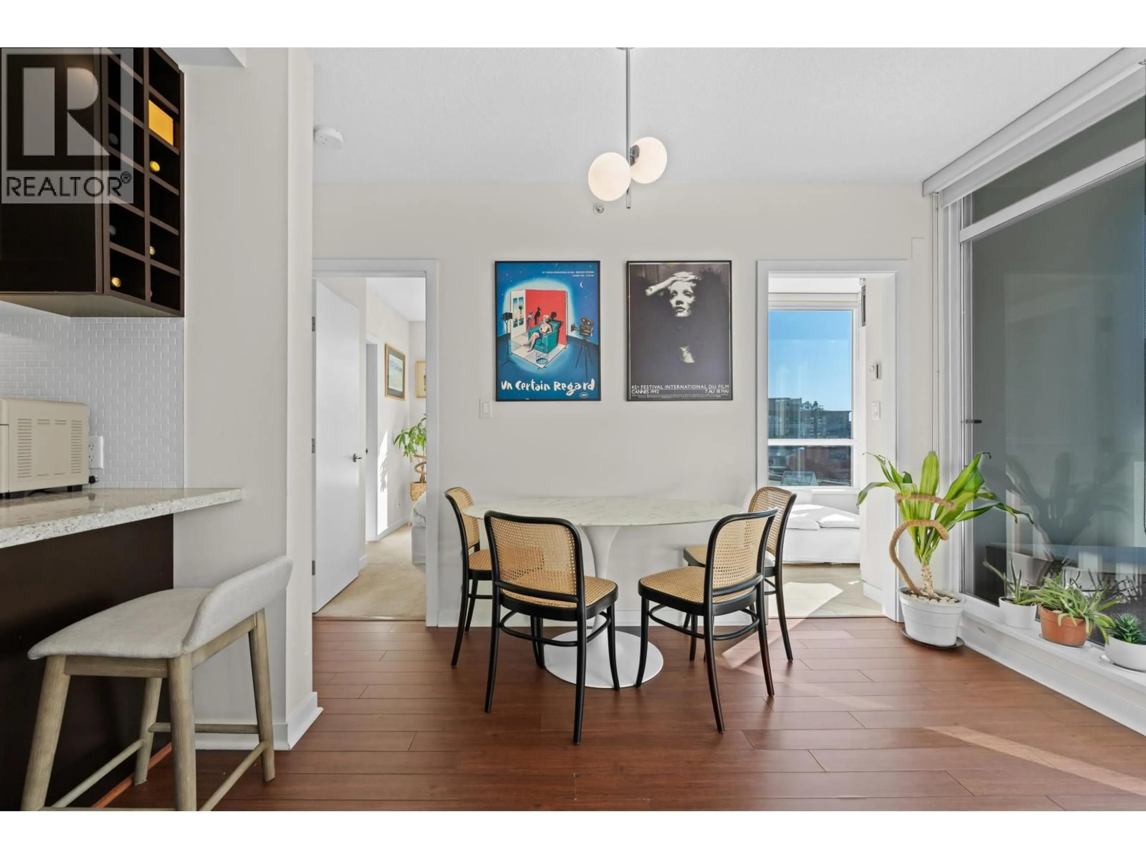 Dining room, wood/laminate floor for 607 - 821 CAMBIE STREET, Vancouver British Columbia V6B0E3