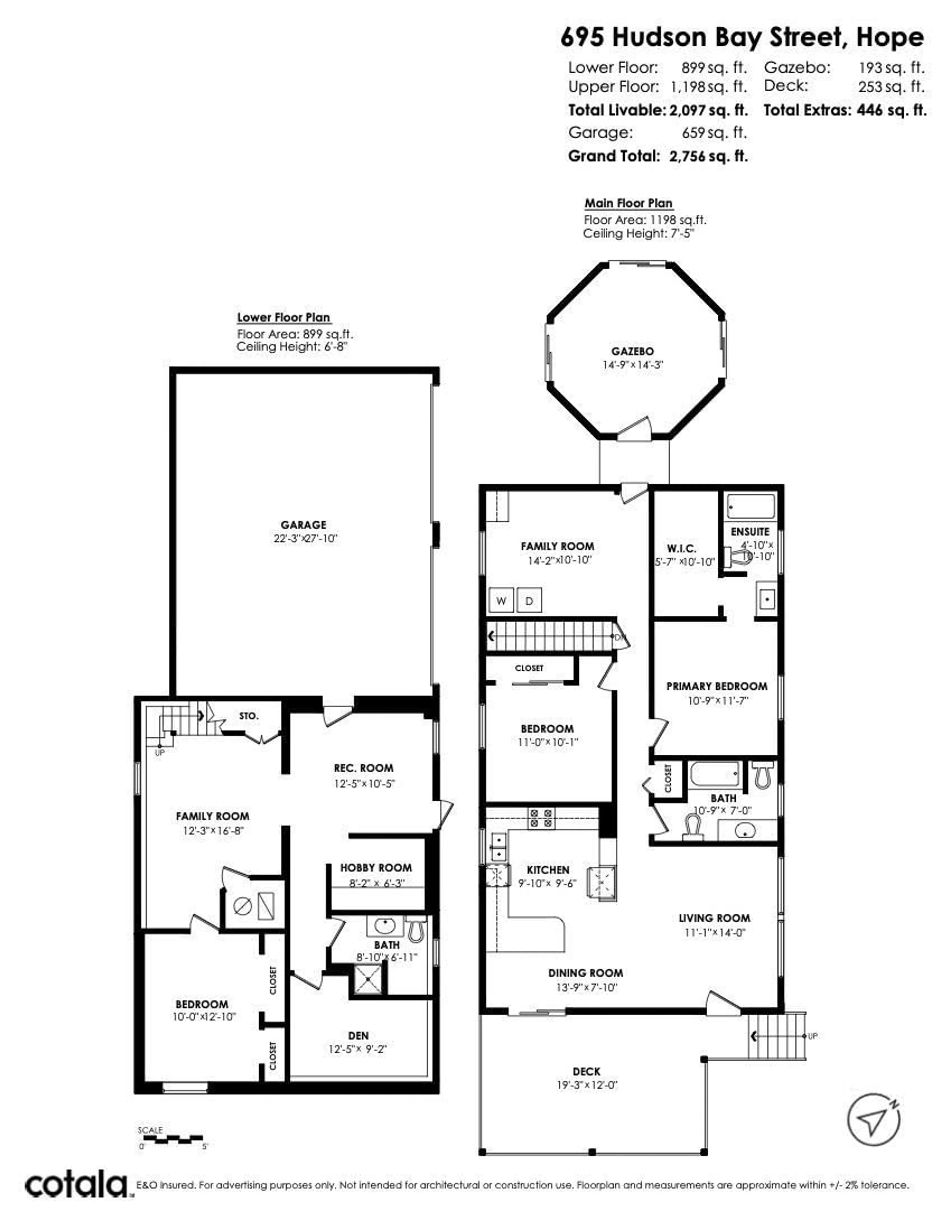 Floor plan for 695 HUDSON BAY STREET, Hope British Columbia V0X1L4