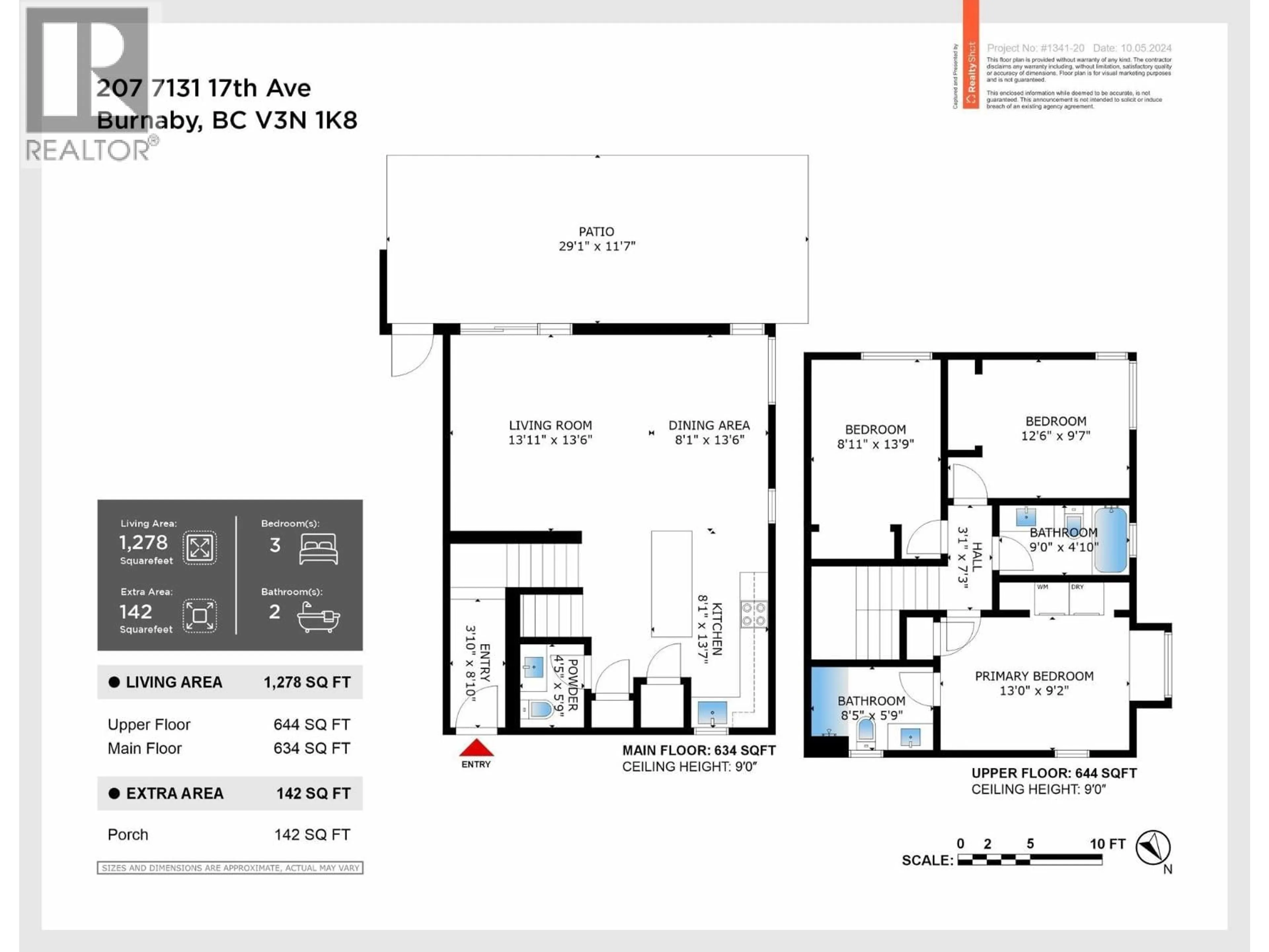 Floor plan for 207 - 7161 17TH AVENUE, Burnaby British Columbia V3N0K1