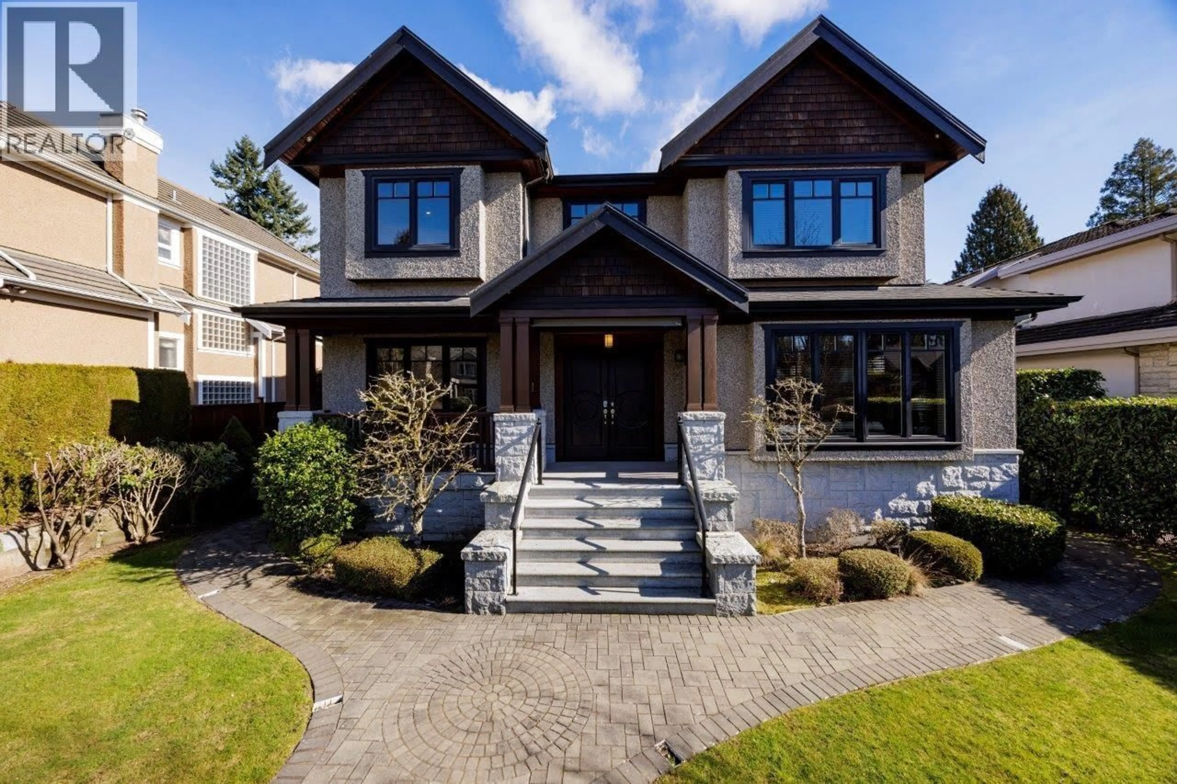 Home with brick exterior material, street for 5990 CARTIER STREET, Vancouver British Columbia V6M3A9