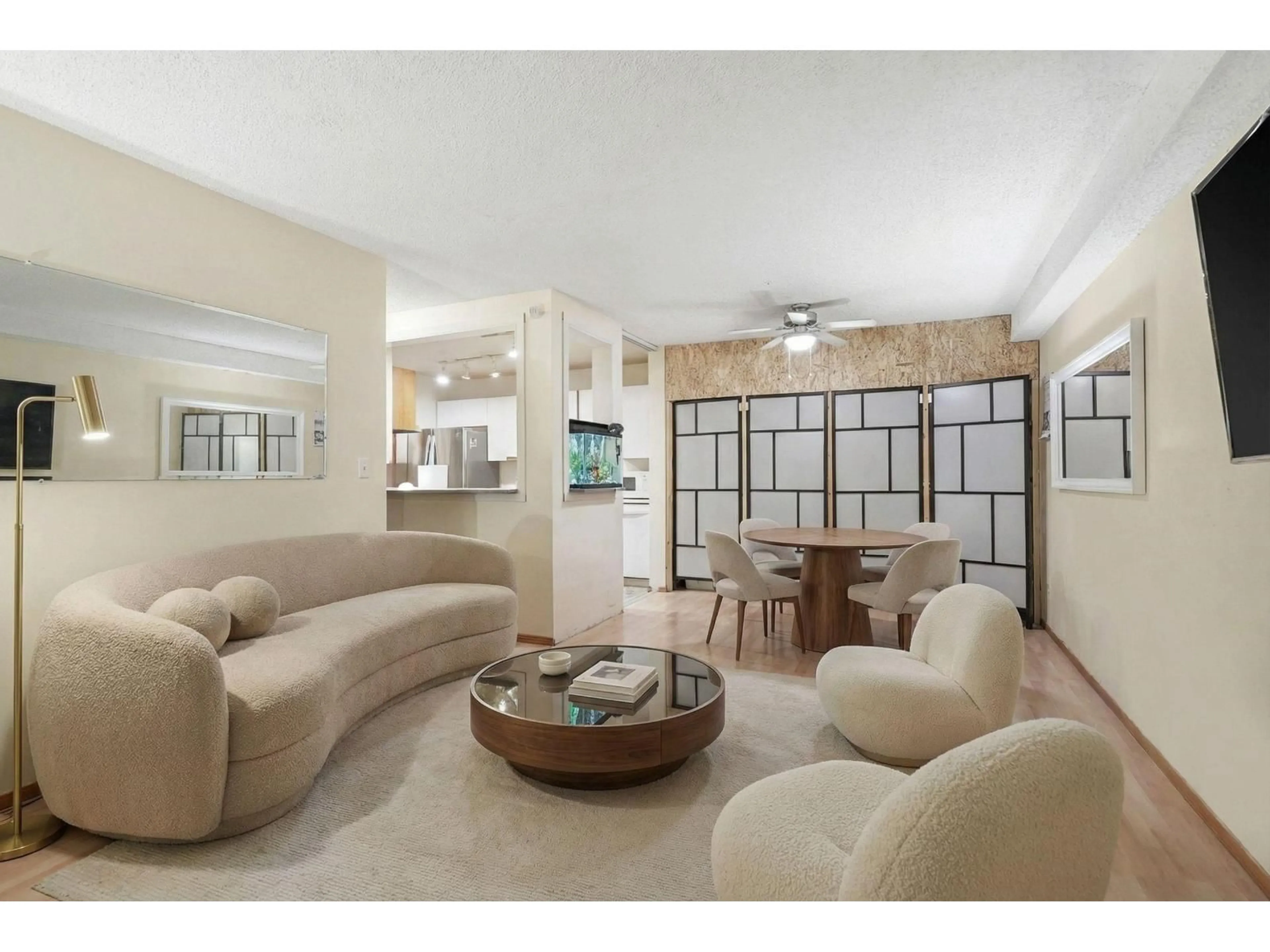 Living room with furniture, ceramic/tile floor for 106 - 10626 151A STREET, Surrey British Columbia V3R8K7