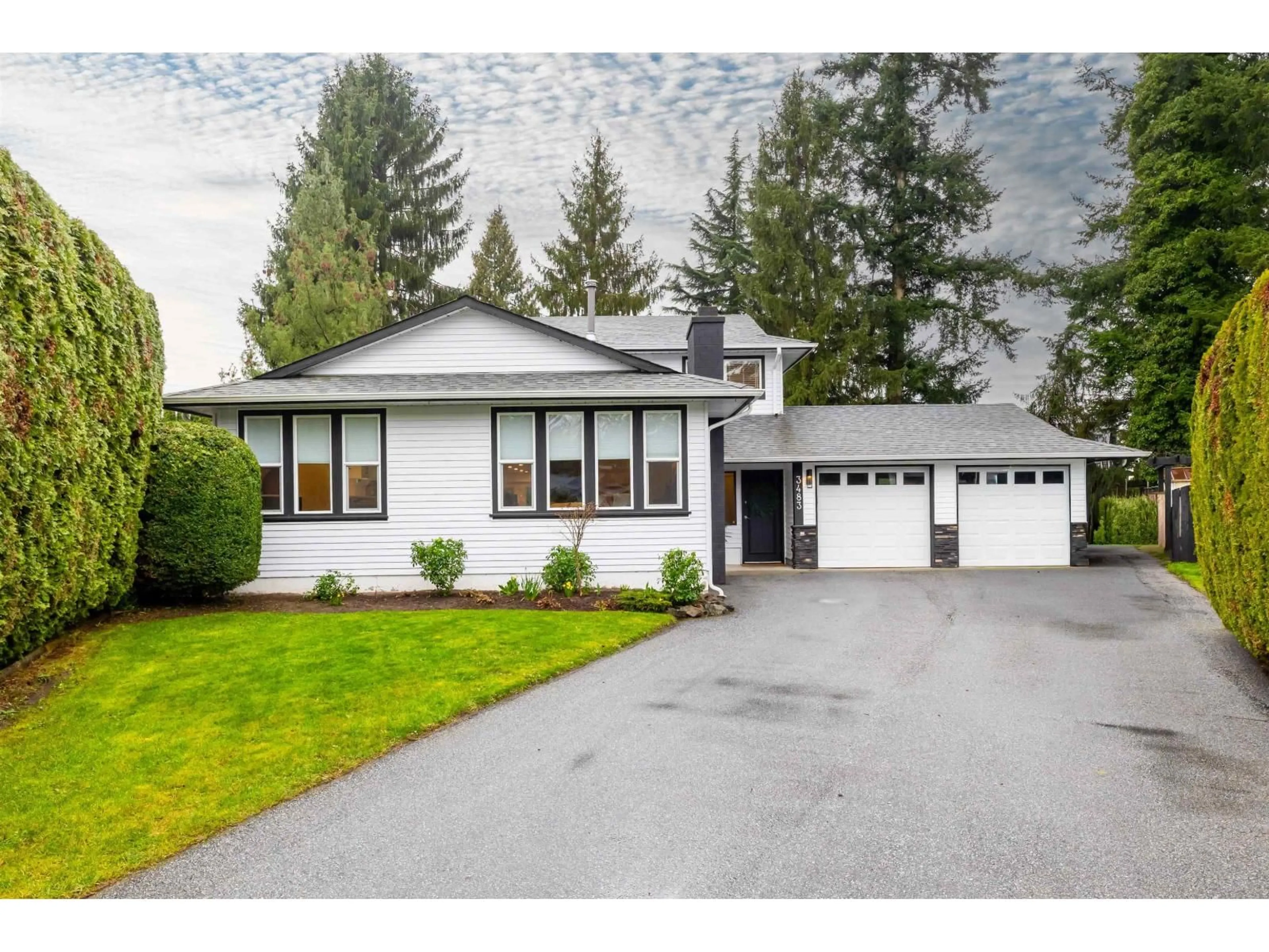 Home with vinyl exterior material, street for 3483 197 STREET, Langley British Columbia V3A7C4
