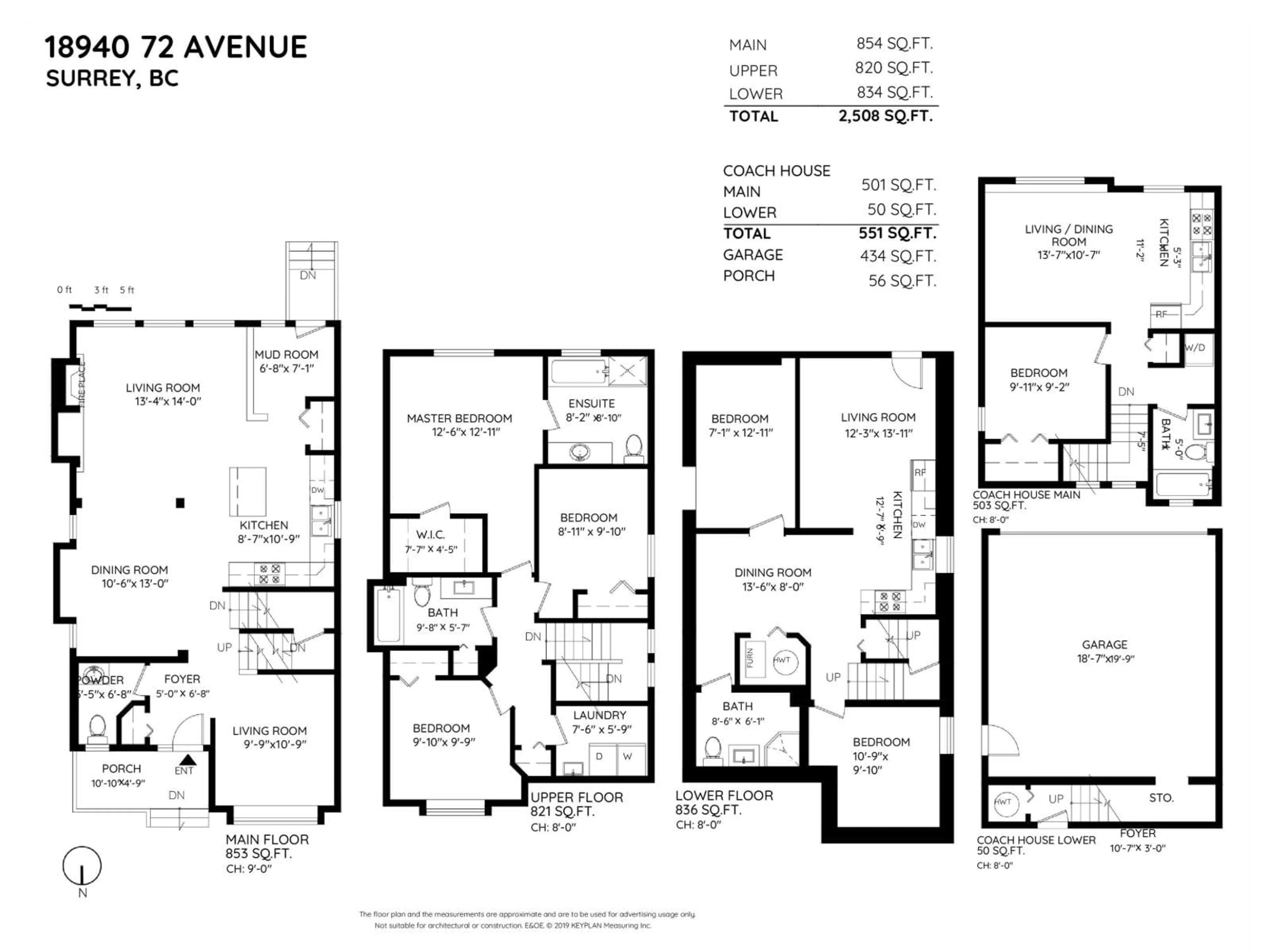 Floor plan for 18940 72 AVENUE, Surrey British Columbia V4N5M8