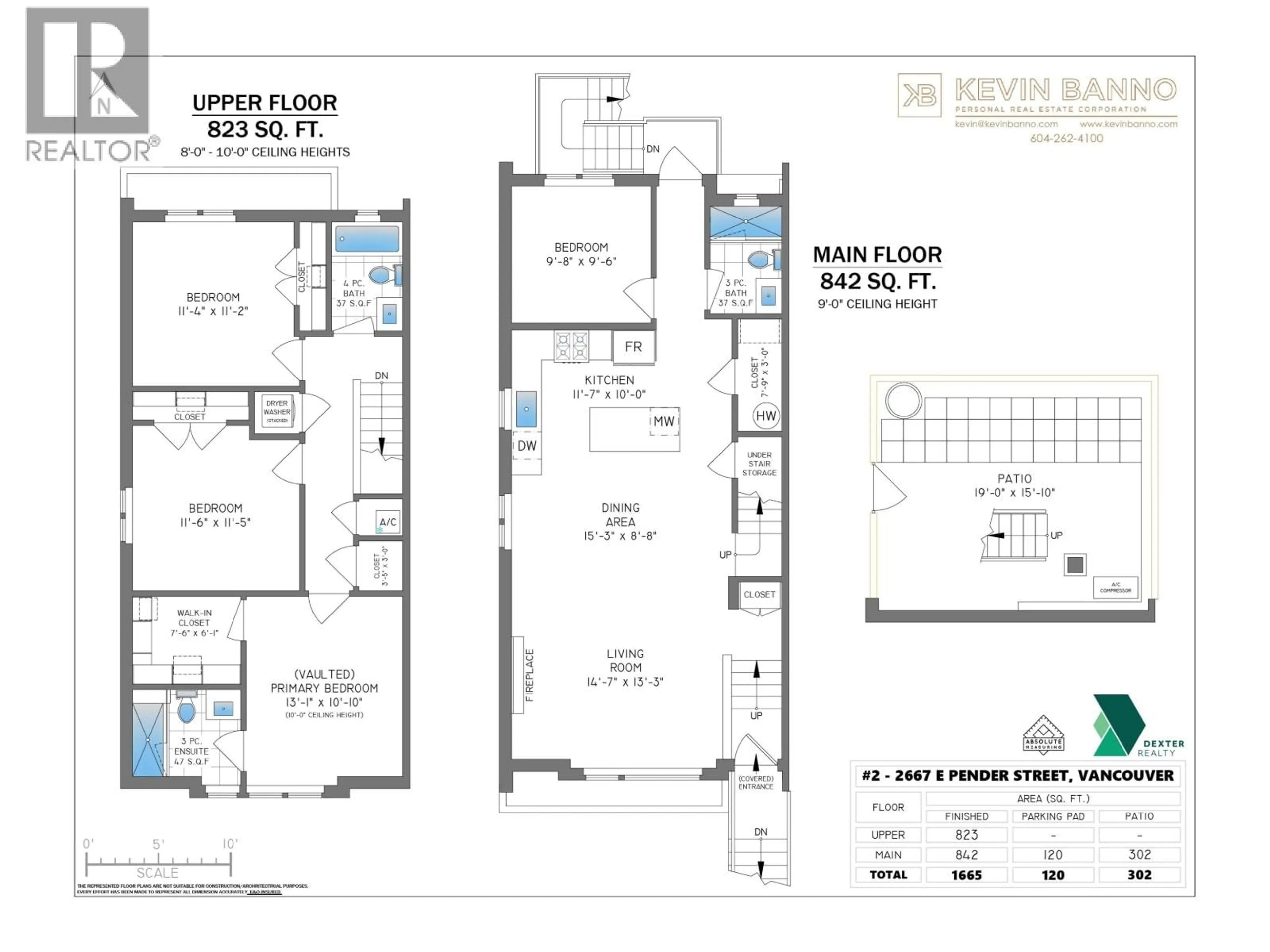 Floor plan for 3 - 2667 PENDER STREET, Vancouver British Columbia V5K2B6
