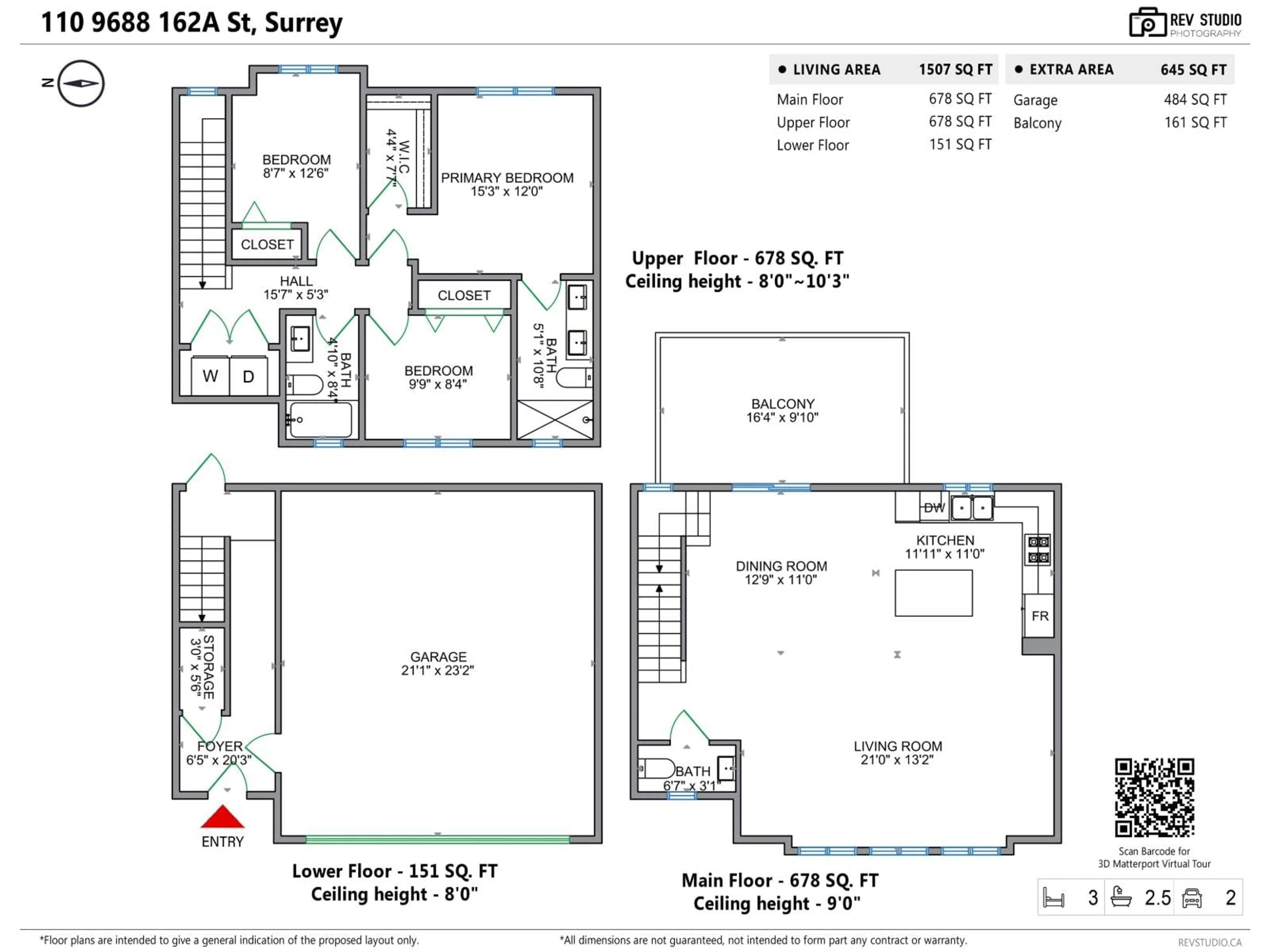 Floor plan for 110 - 9688 162A STREET, Surrey British Columbia V4N6V3