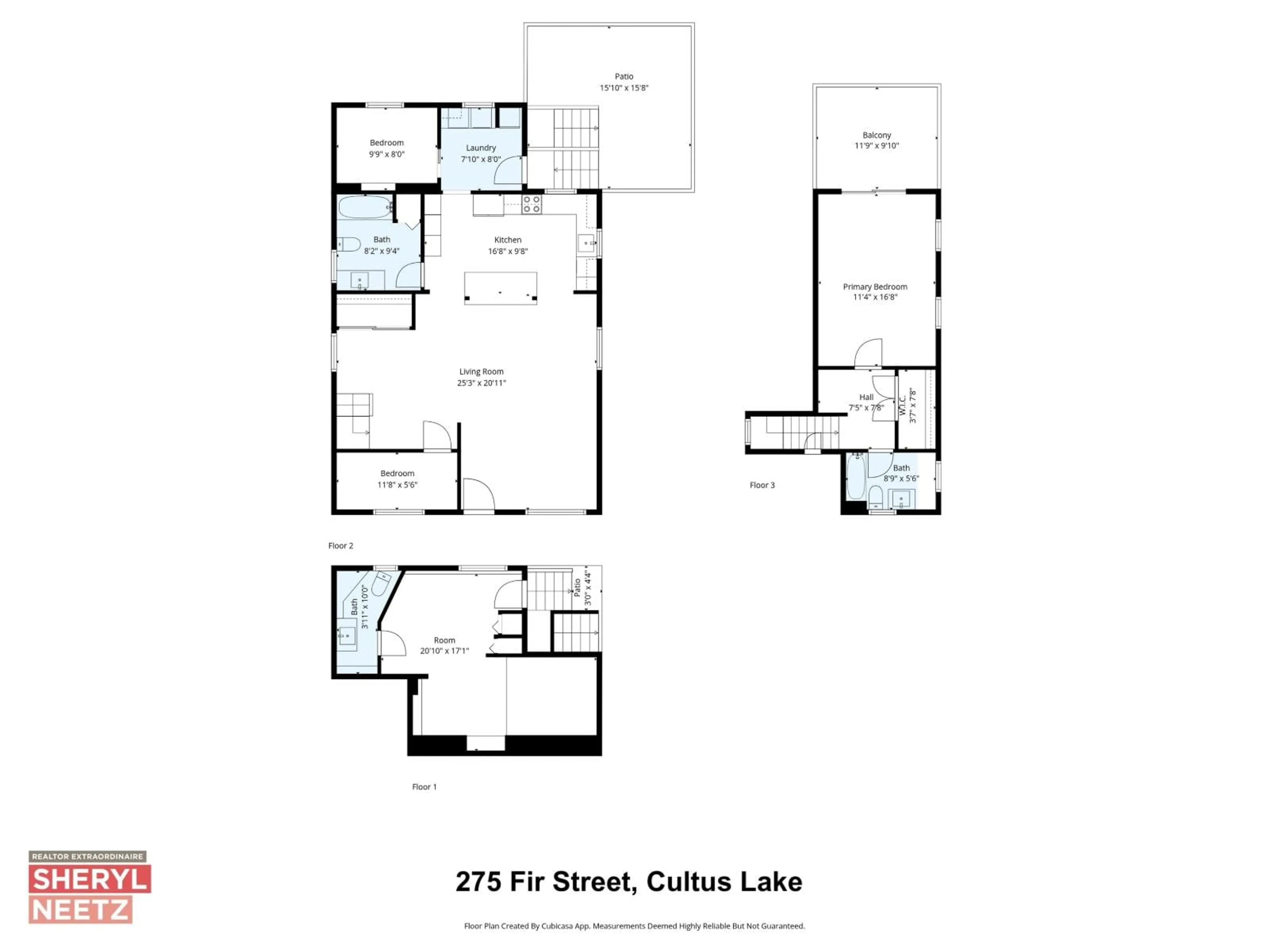 Floor plan for 275 FIR STREET, Cultus Lake British Columbia V2R4Y5