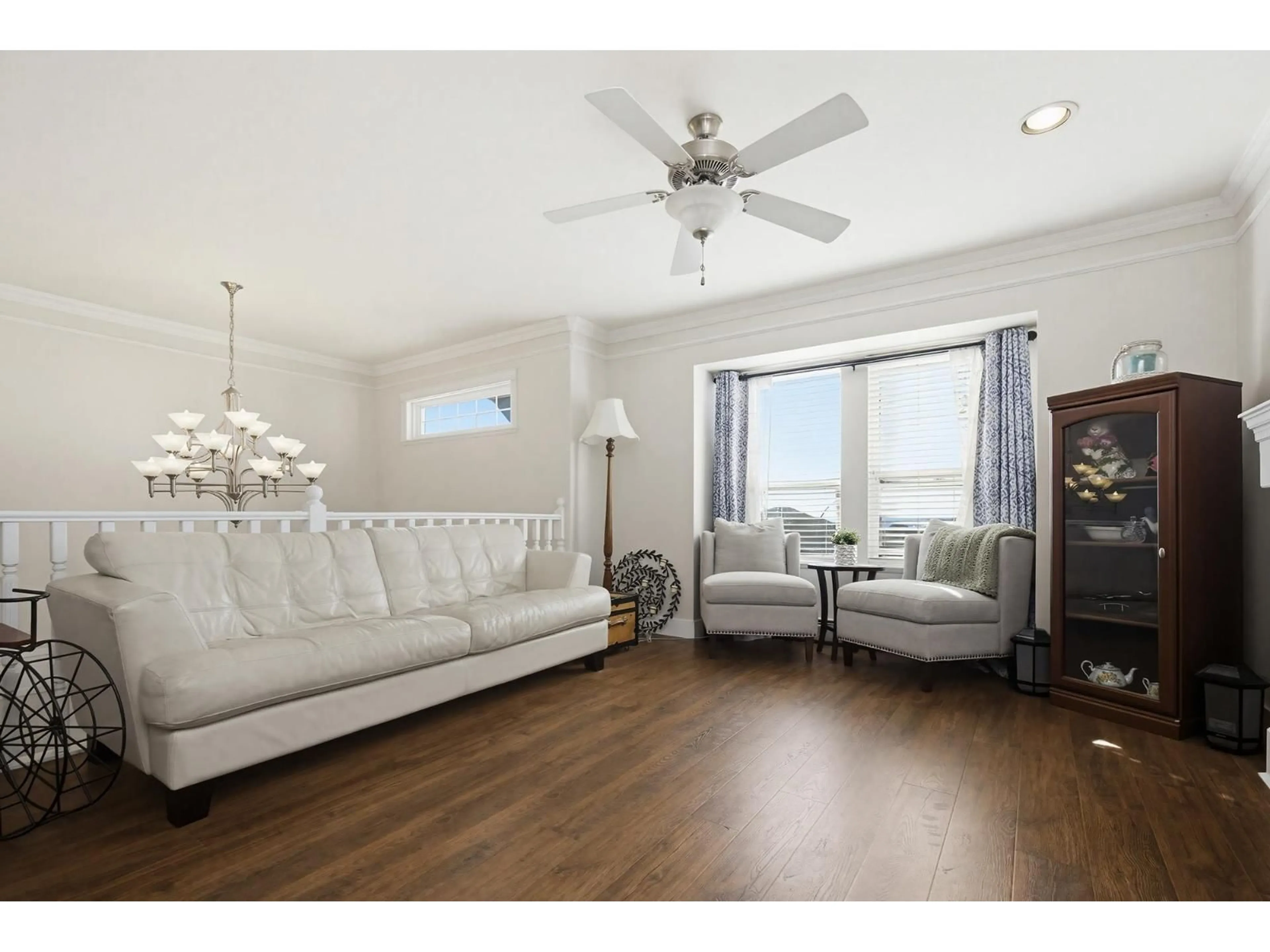 Living room with furniture, wood/laminate floor for 8052 TOPPER DRIVE, Mission British Columbia V2V7A8