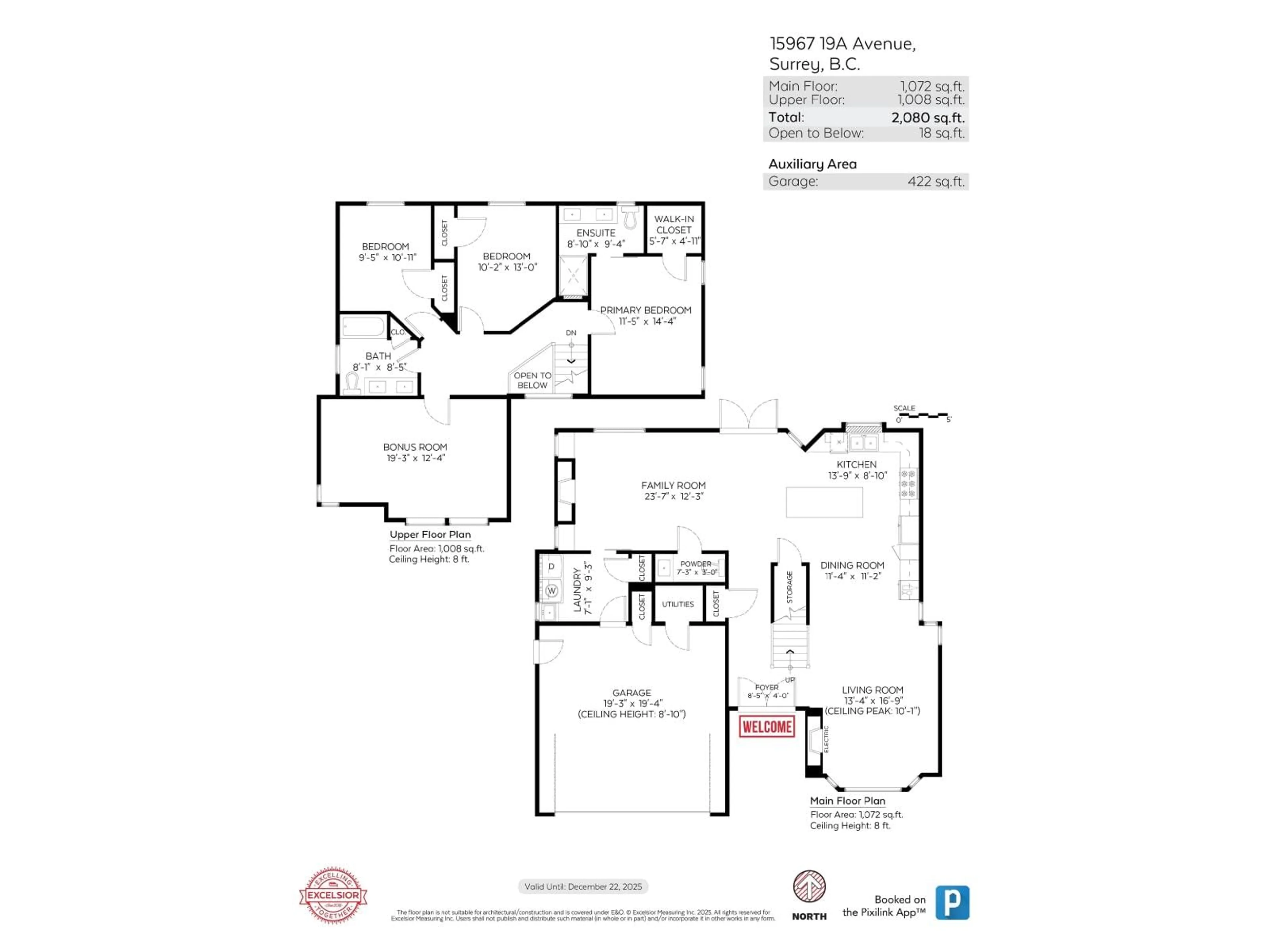 Floor plan for 15967 19A AVENUE, Surrey British Columbia V4A8G9