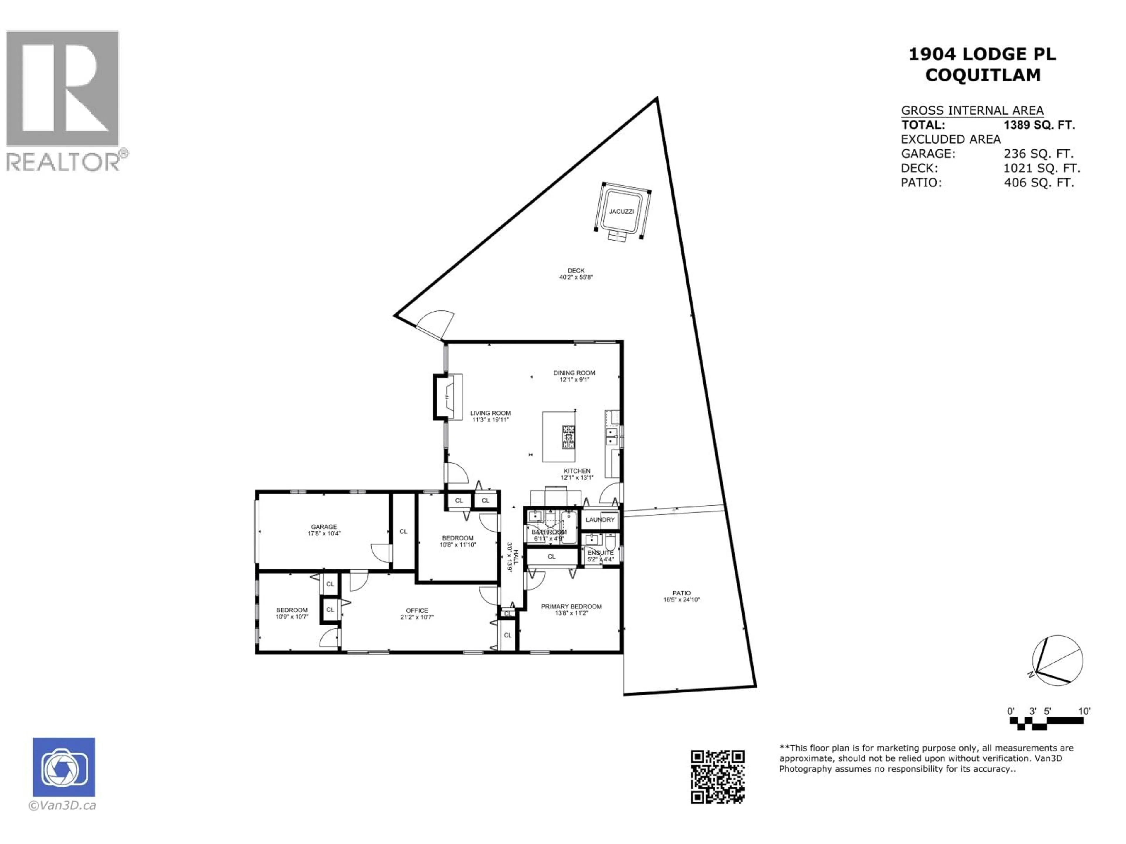 Floor plan for 1904 LODGE PLACE, Coquitlam British Columbia V3E1A9