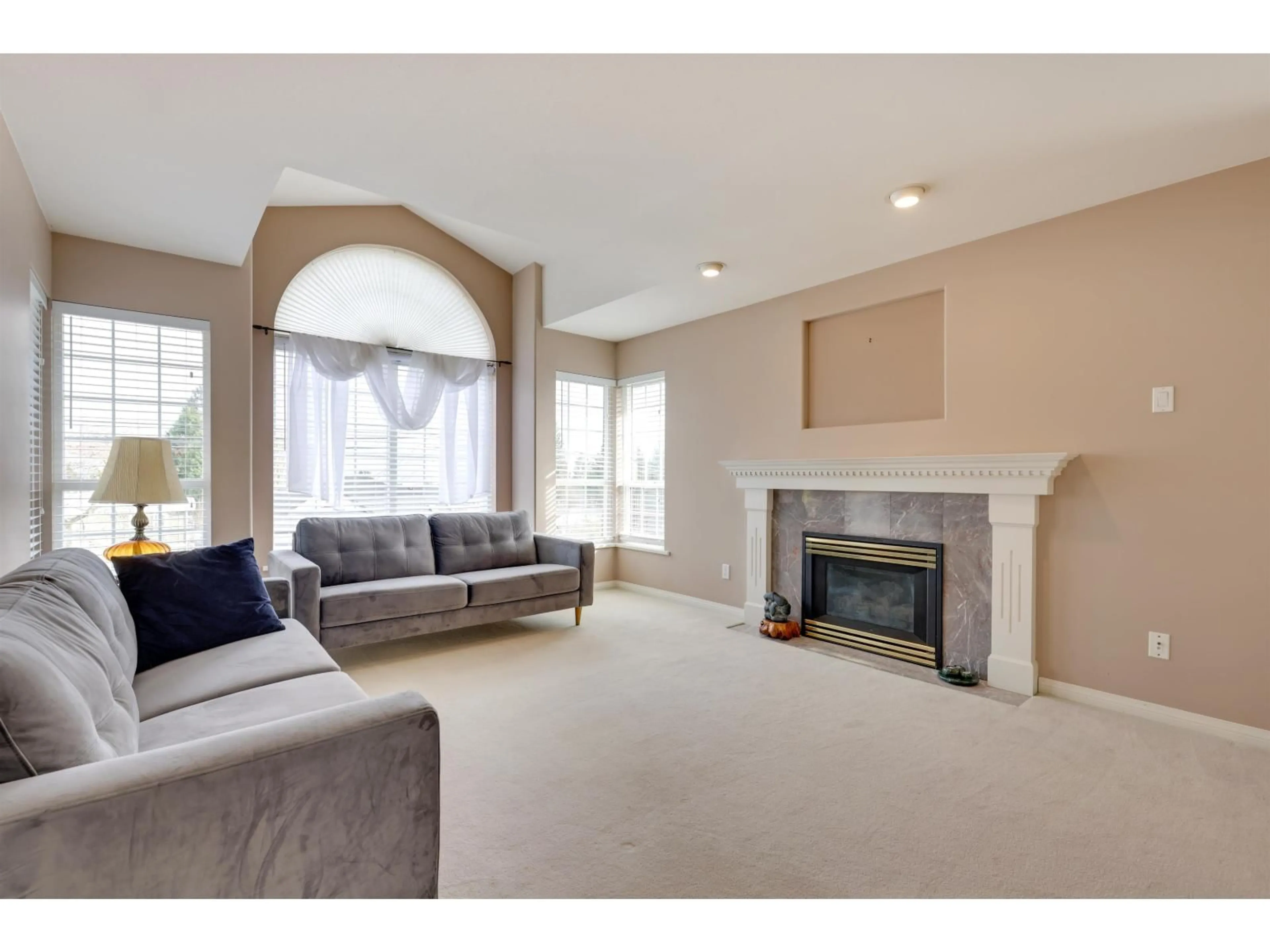 Living room with furniture, carpet floor for 6103 190 STREET, Surrey British Columbia V3S8A4