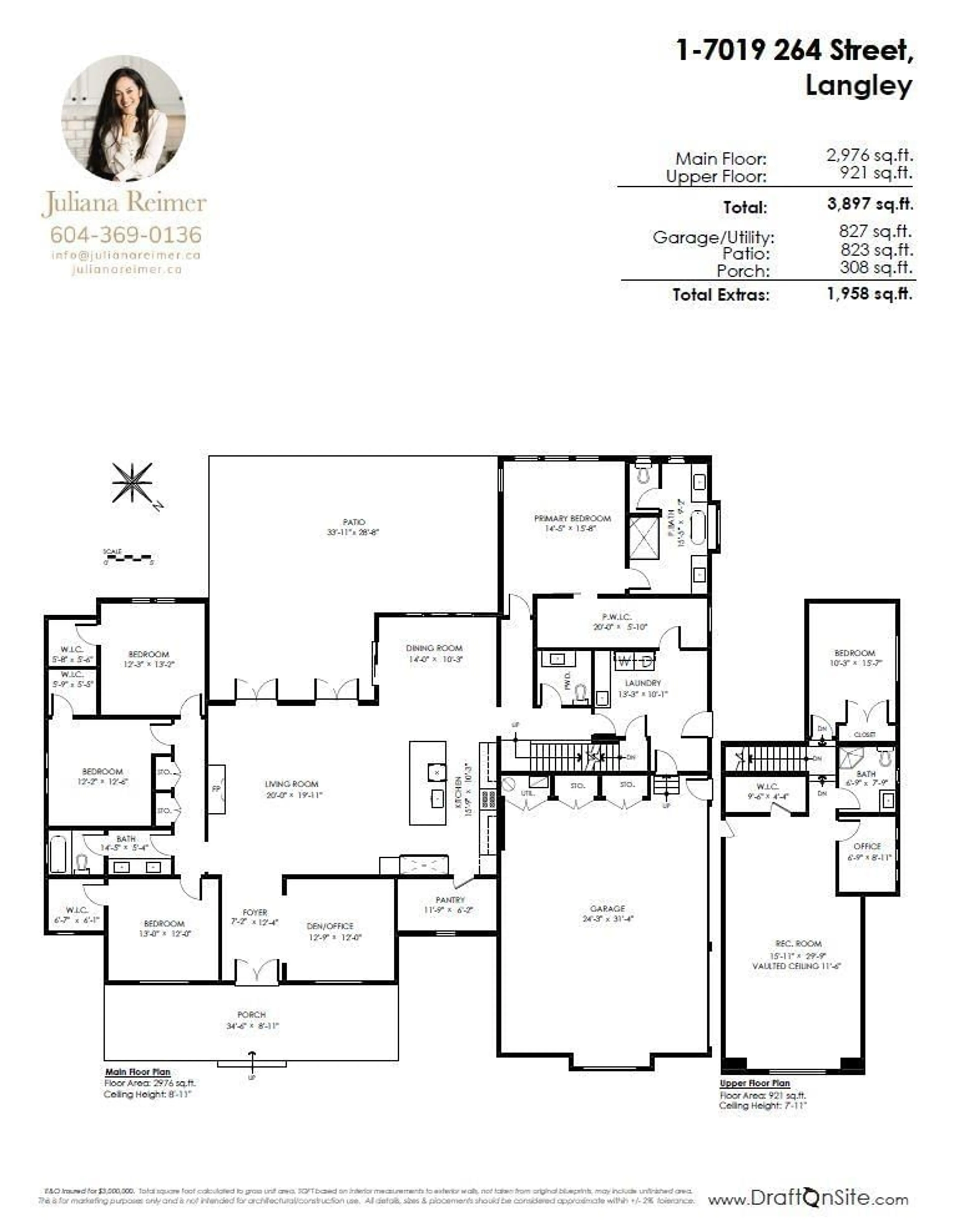 Floor plan for 7019 264 STREET, Langley British Columbia V4W1M6