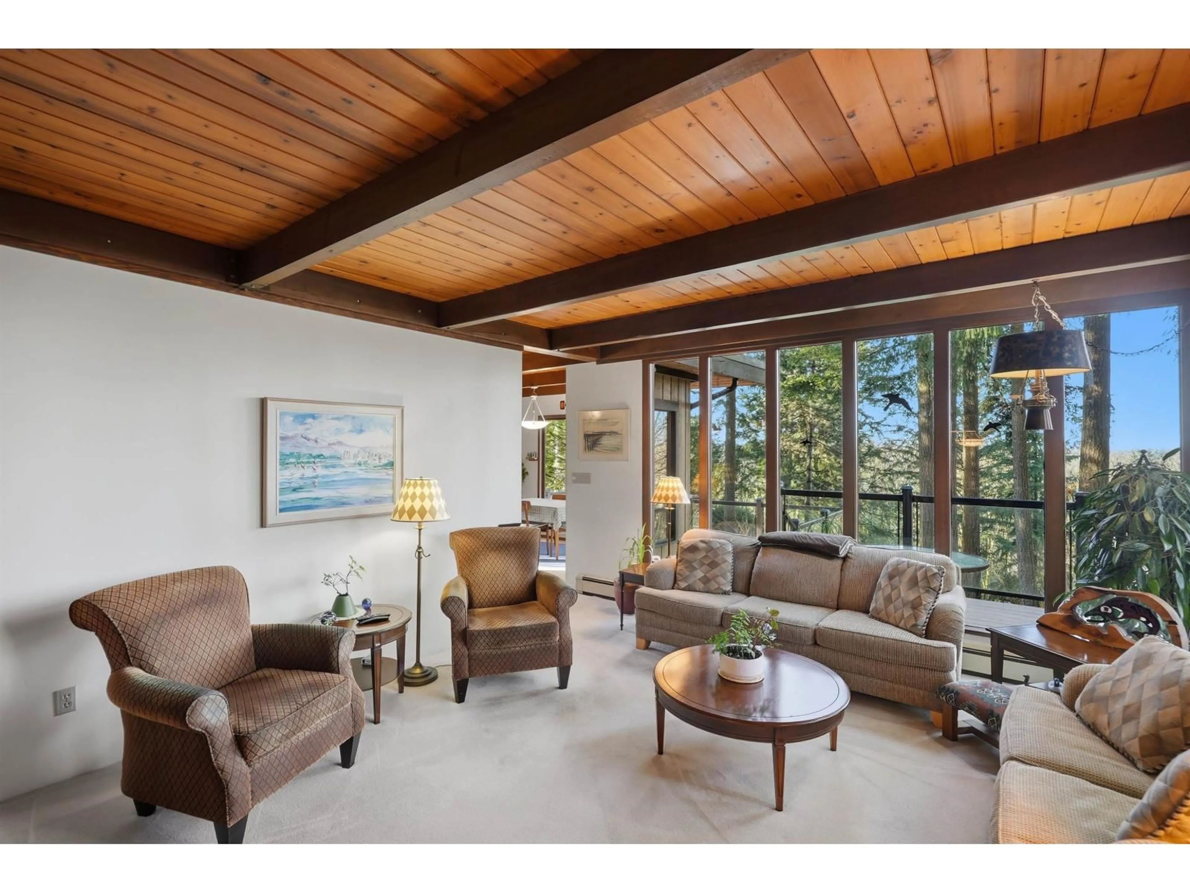 Living room with furniture, wood/laminate floor for 3177 207A STREET, Langley British Columbia V3A4P5