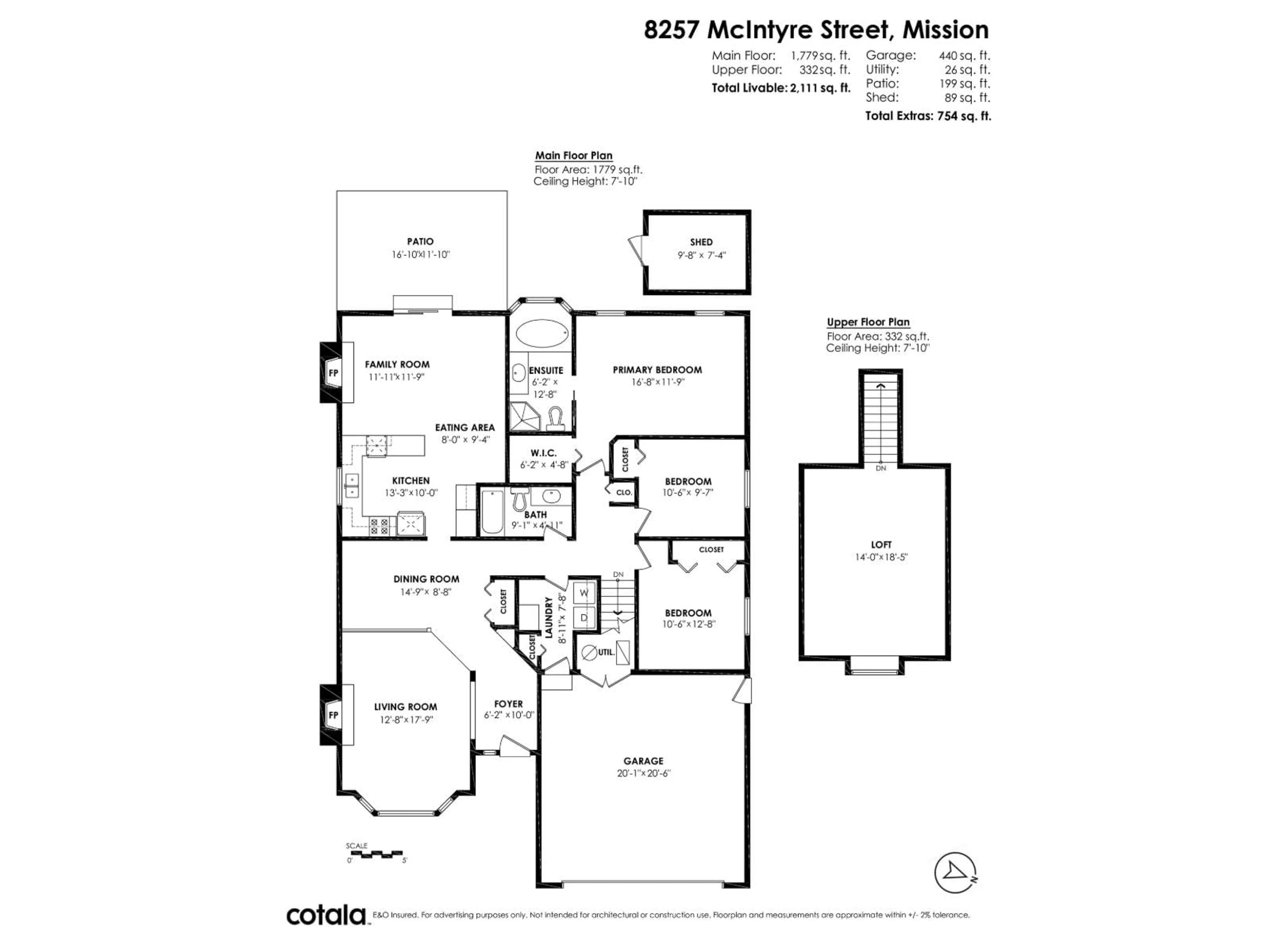 Floor plan for 8257 MCINTYRE STREET, Mission British Columbia V2V6T3