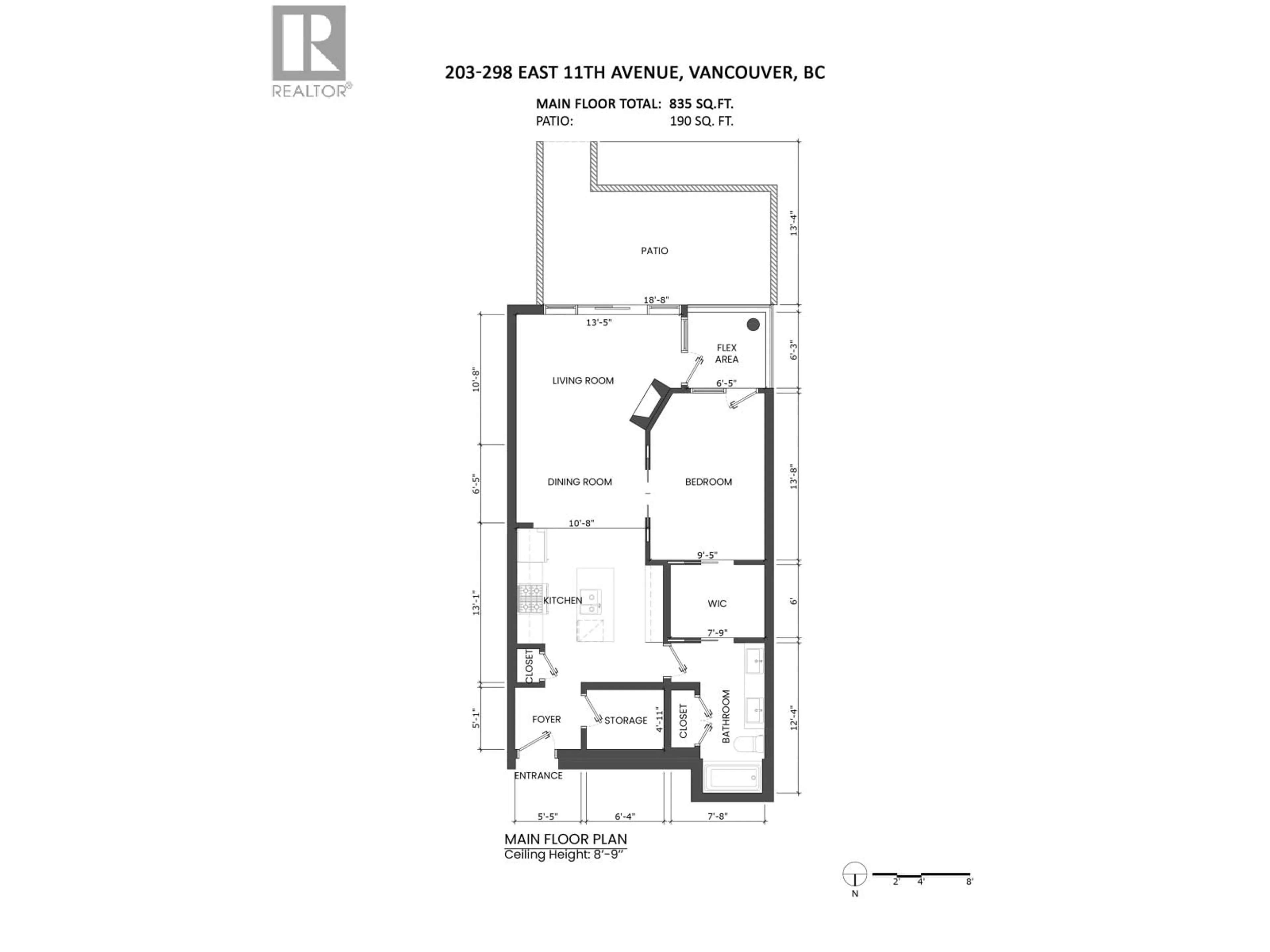 Floor plan for 203 - 298 11TH AVENUE, Vancouver British Columbia V5T0A2