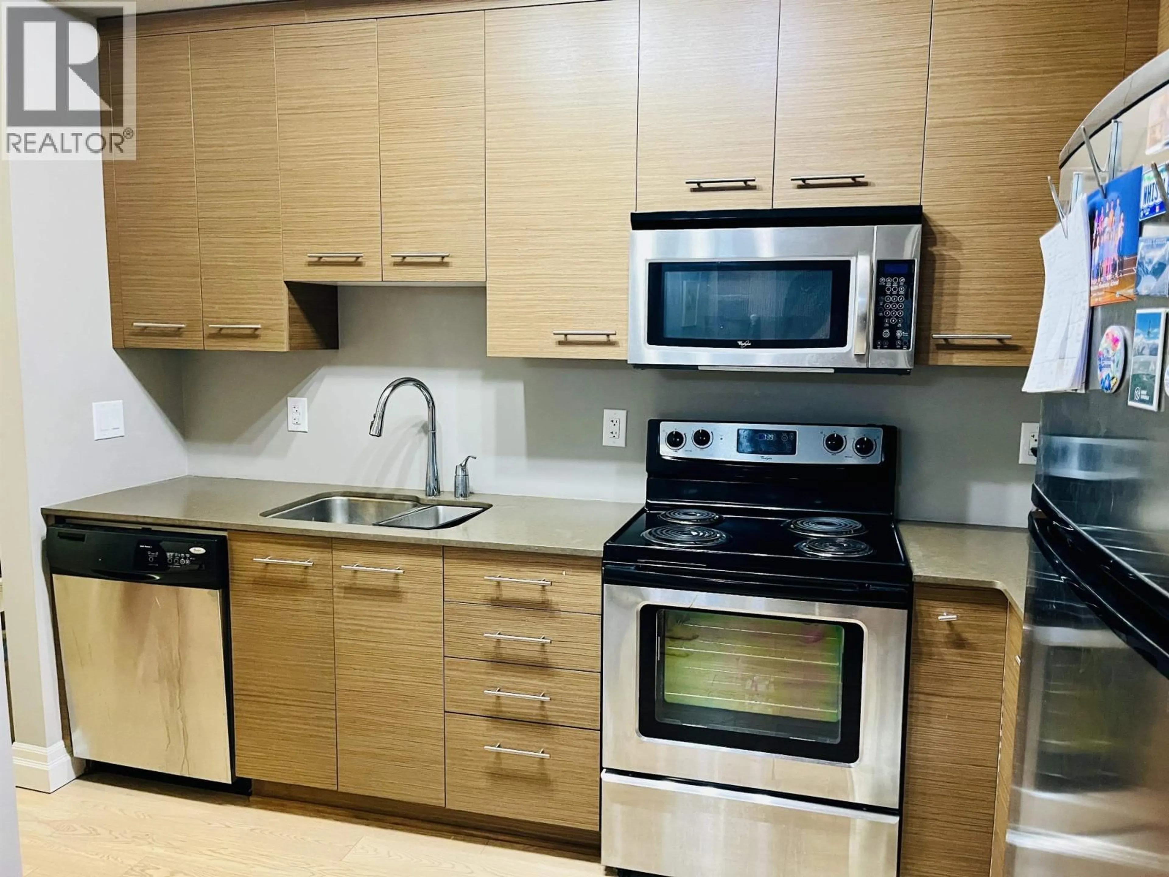 Standard kitchen, wood/laminate floor for 416 - 2343 ATKINS AVENUE, Port Coquitlam British Columbia V3C1Y7
