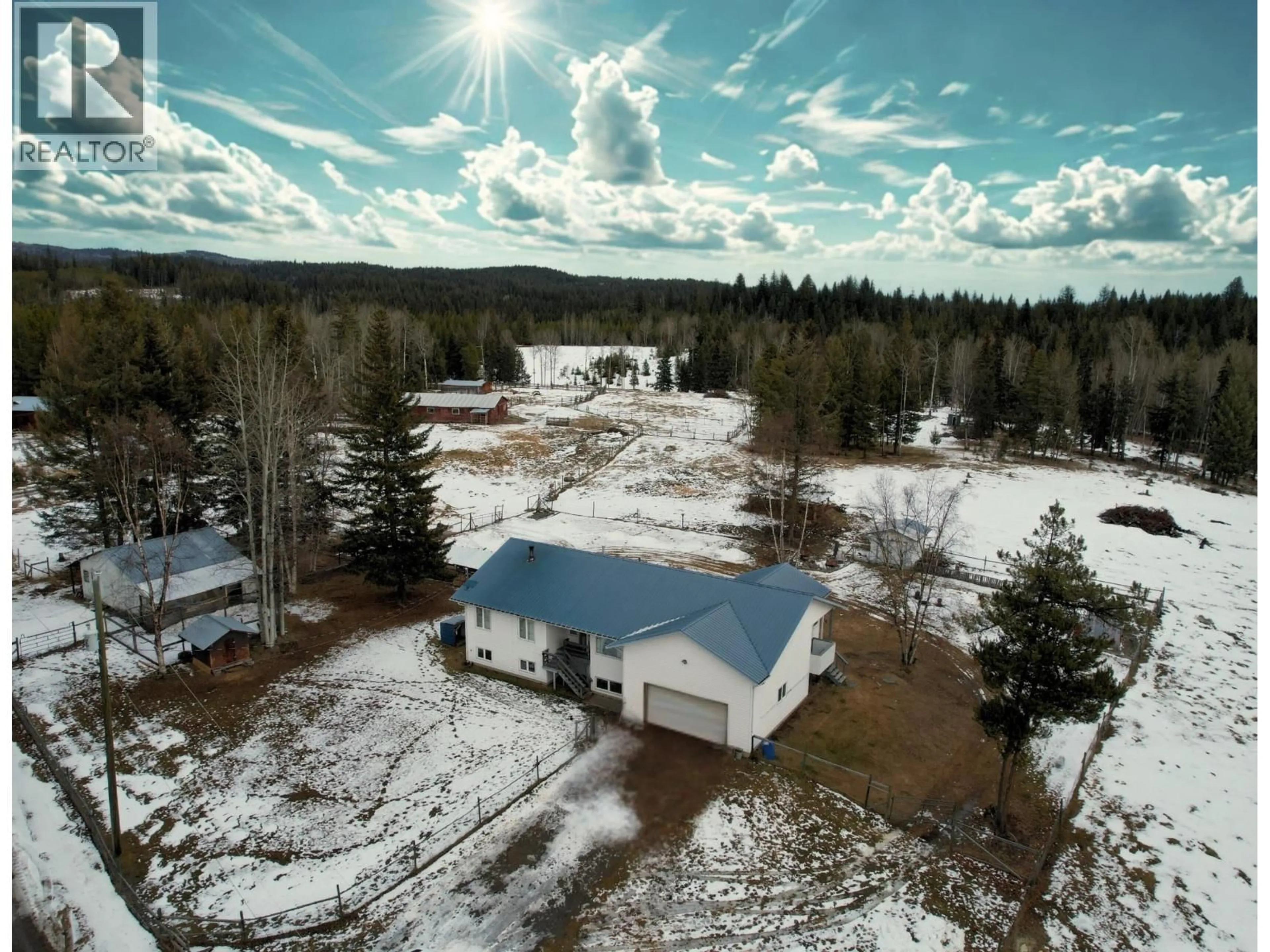 A pic from outside/outdoor area/front of a property/back of a property/a pic from drone, unknown for 4006 BLUESTONE ROAD, Quesnel British Columbia V2J3H9
